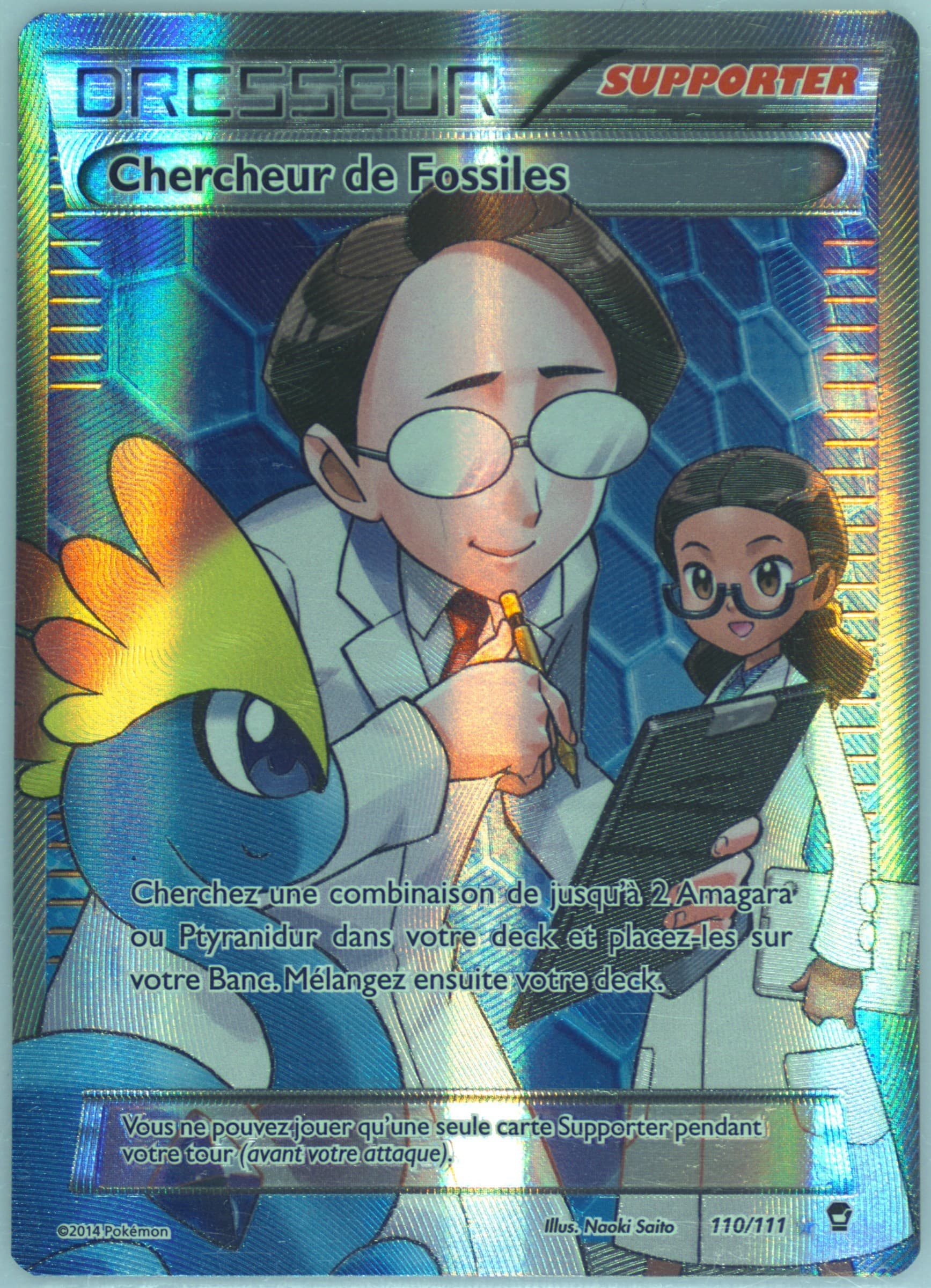 Full Art/Chercheur de Fossiles French (110) 2014 Pokemon XY Furious Fists