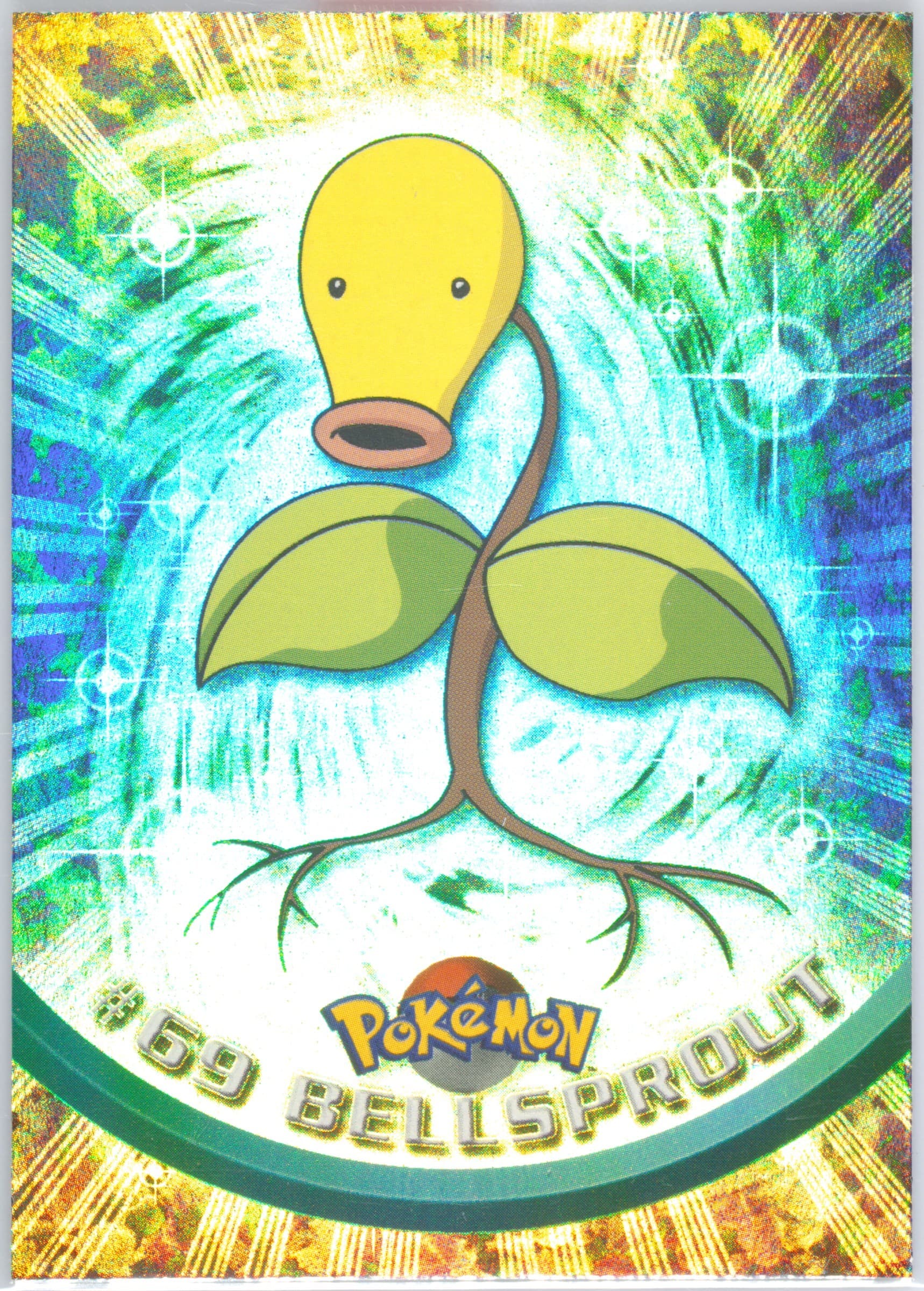 Bellsprout Rainbow Foil (69) 1999 Topps Pokemon TV