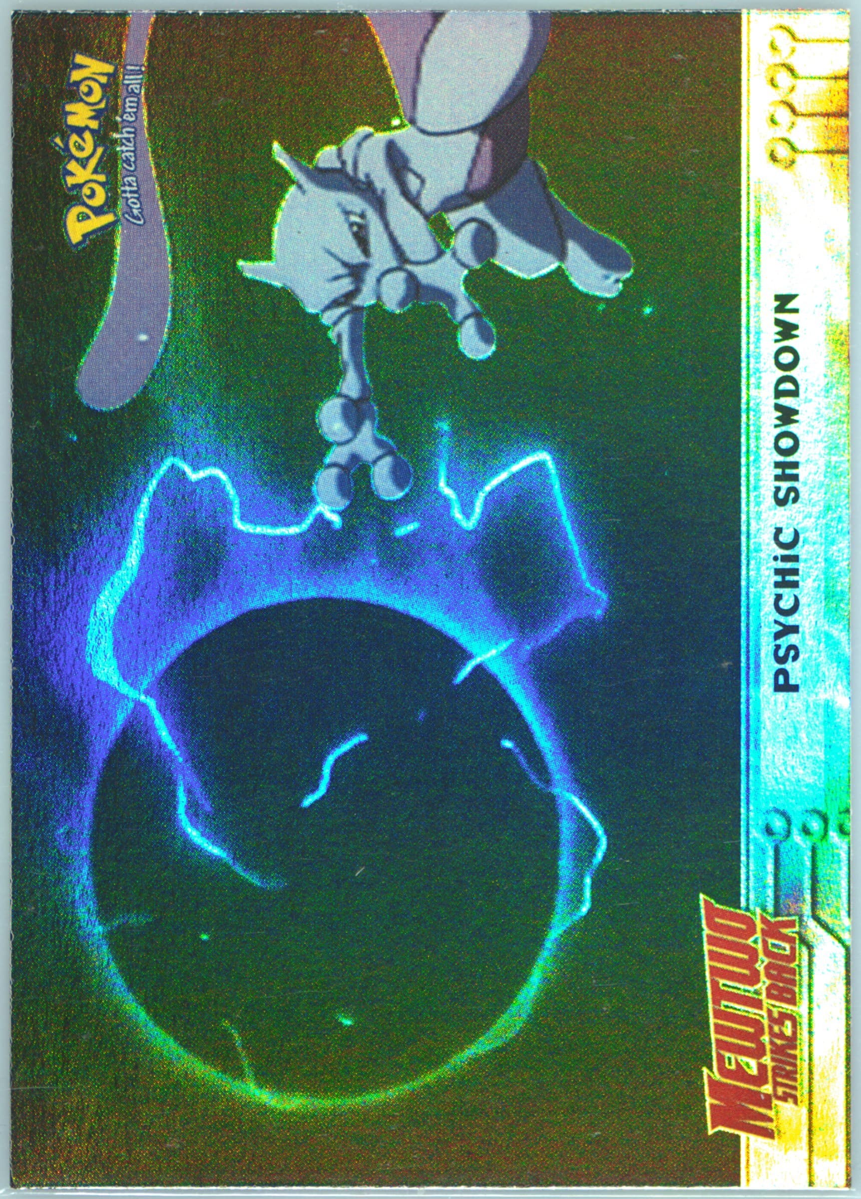 Movie Edition Psychic Showdown-Rainbow Foil (33) 1999 Topps Pokemon the Movie Edt