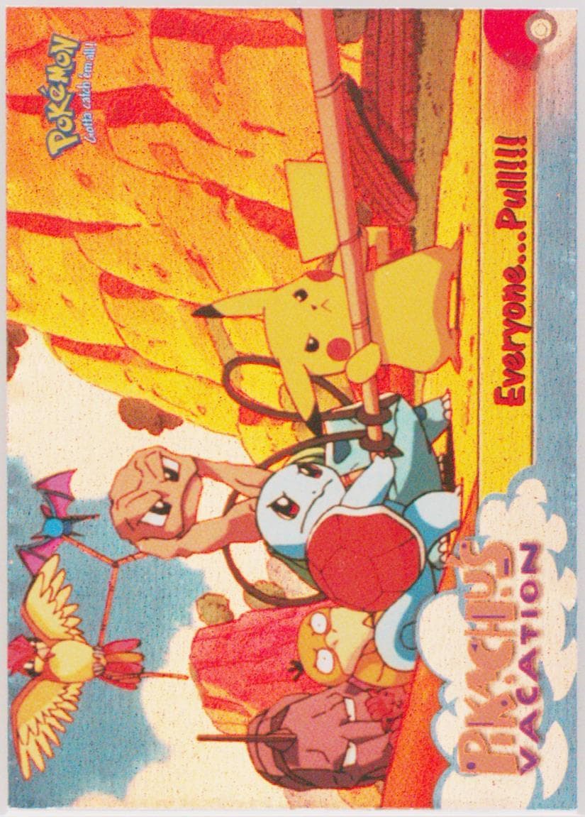 Movie Edition Everyone...Pull!!!-Rainbow Foil (52) 1999 Topps Pokemon the Movie Edt