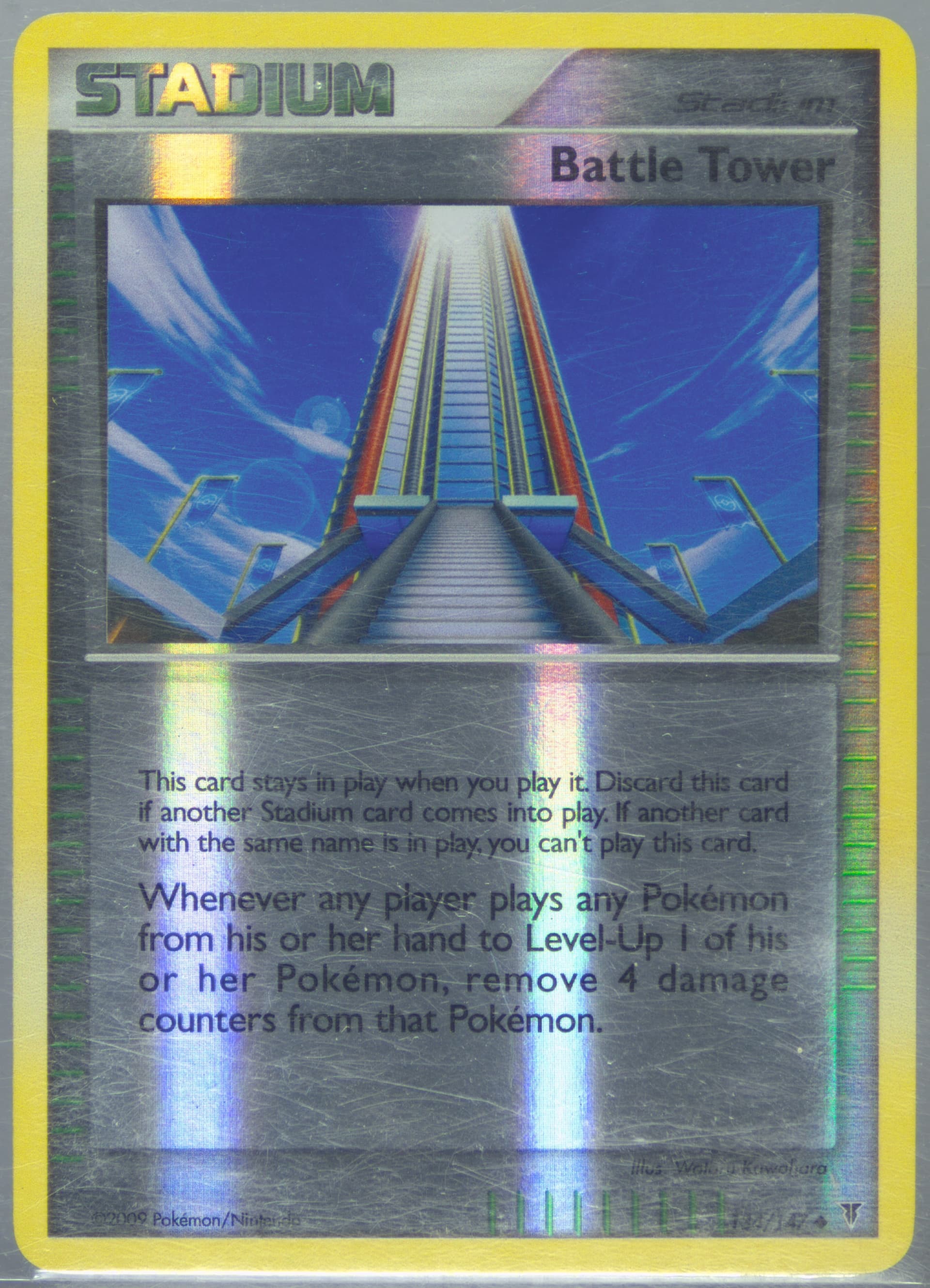 Battle Tower-Reverse Foil (134) 2009 Pokemon Platinum Supreme Victors