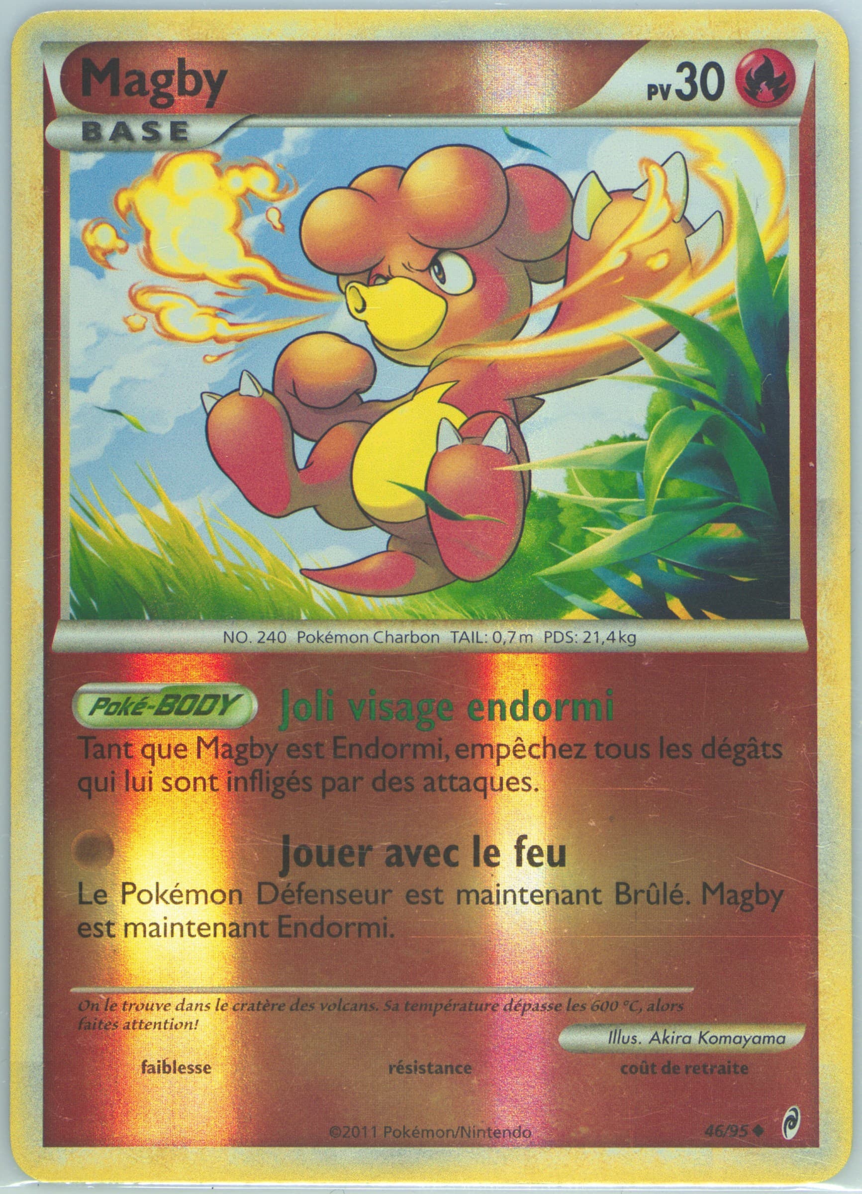 Magby-Reverse Foil French (46) 2011 Pokemon Call of Legends