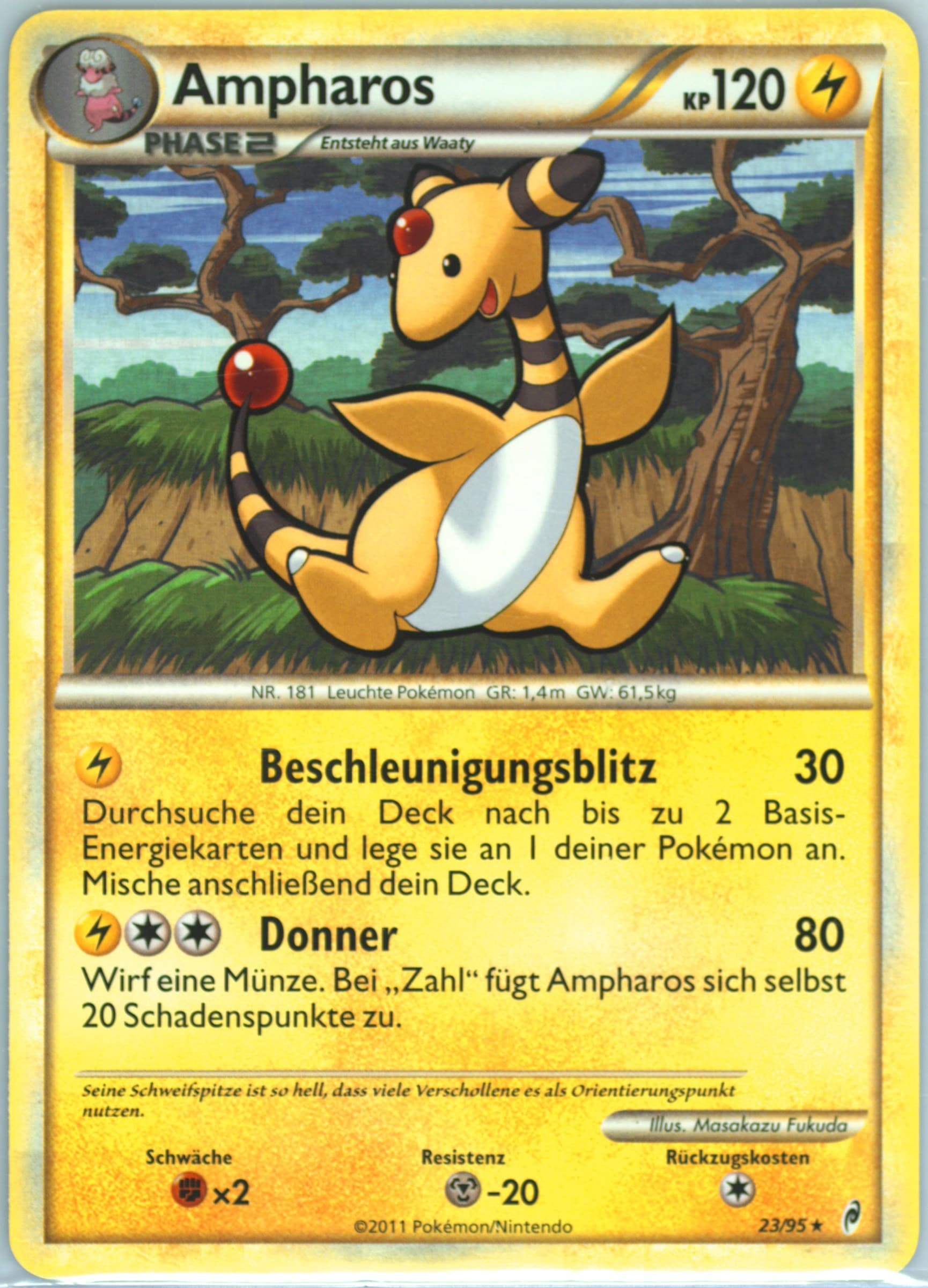 Ampharos German (23) 2011 Pokemon Call of Legends