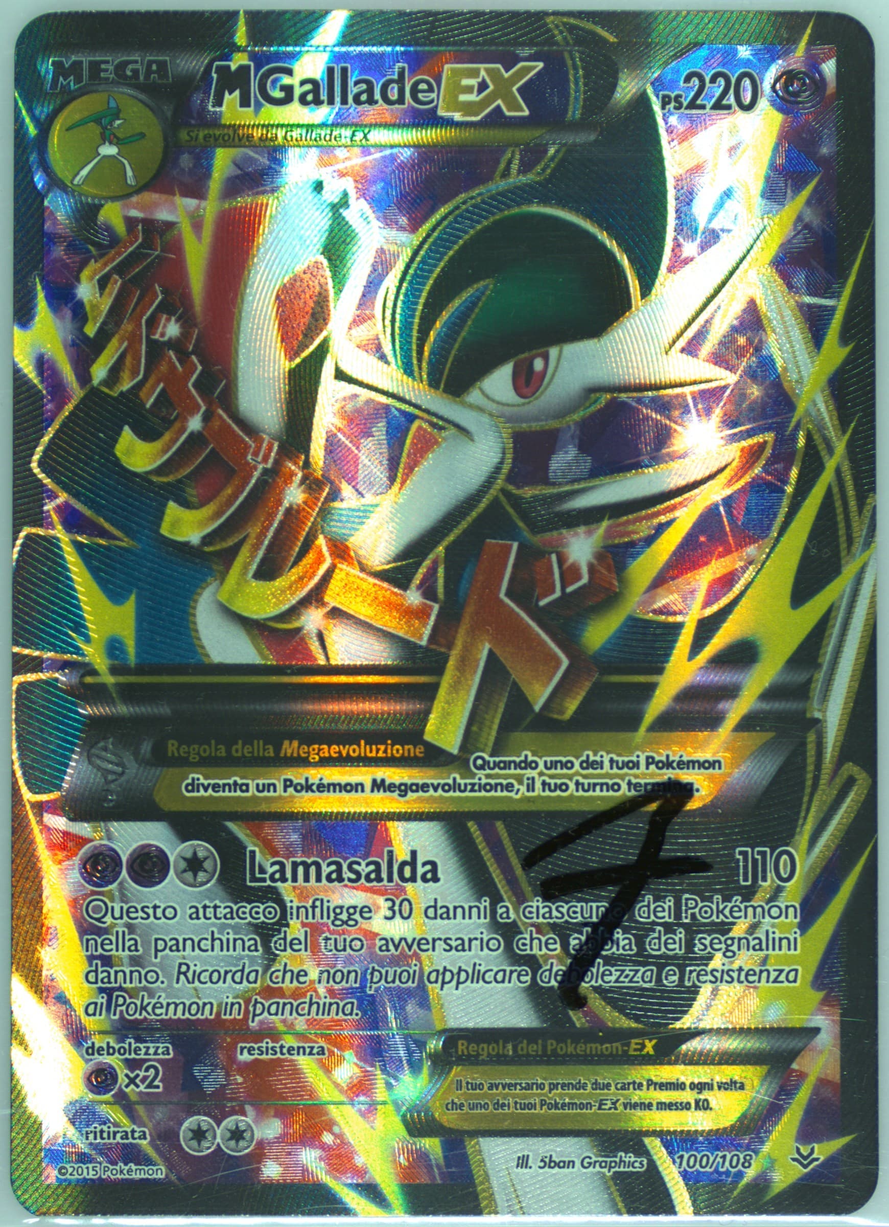 Full Art/M Gallade EX Italian (100) 2015 Pokemon XY Roaring Skies