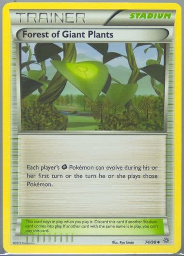 Forest of Giant Plants (74) 2015 Pokemon XY Ancient Origins