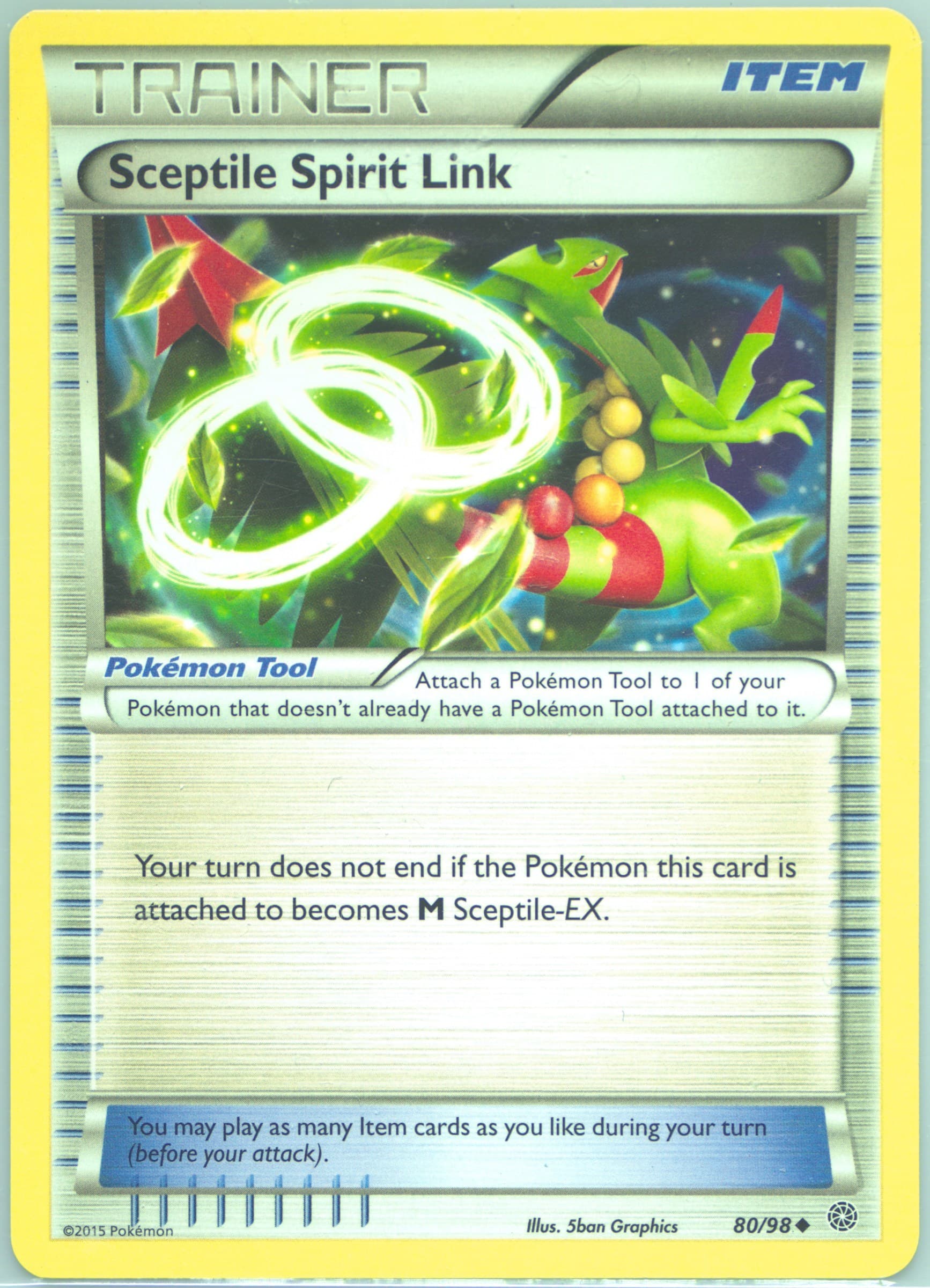 Sceptile Spirit Link (80) 2015 Pokemon XY Ancient Origins