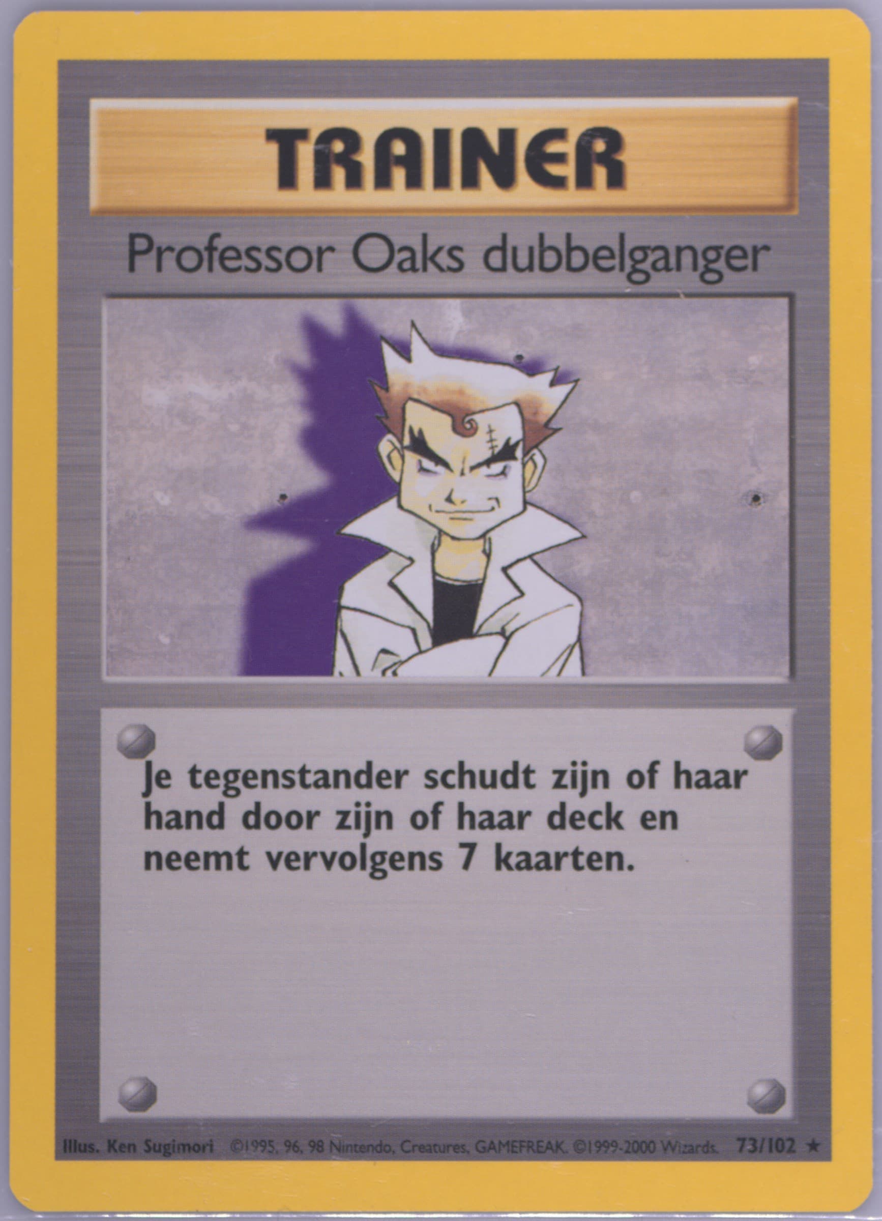Professor Oaks Dubbelganger (73) 1999 Pokemon Dutch