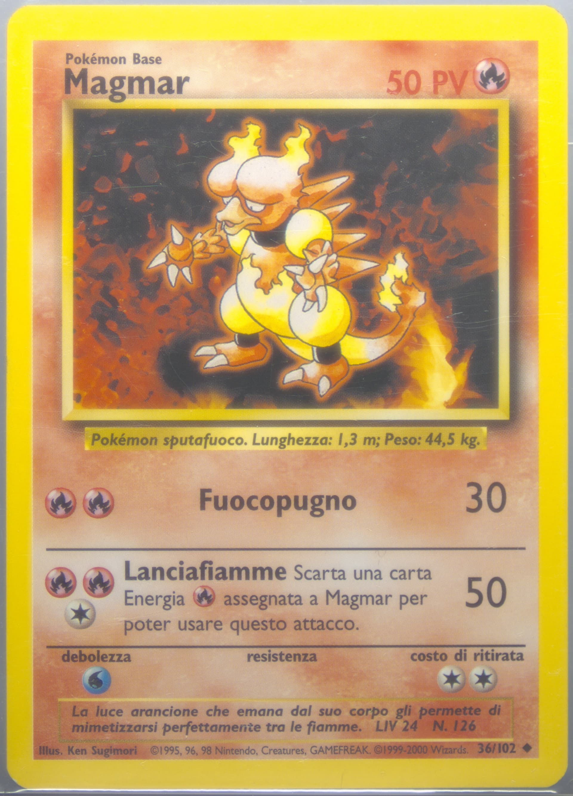 Magmar Italian (36) 2000 Pokemon Game