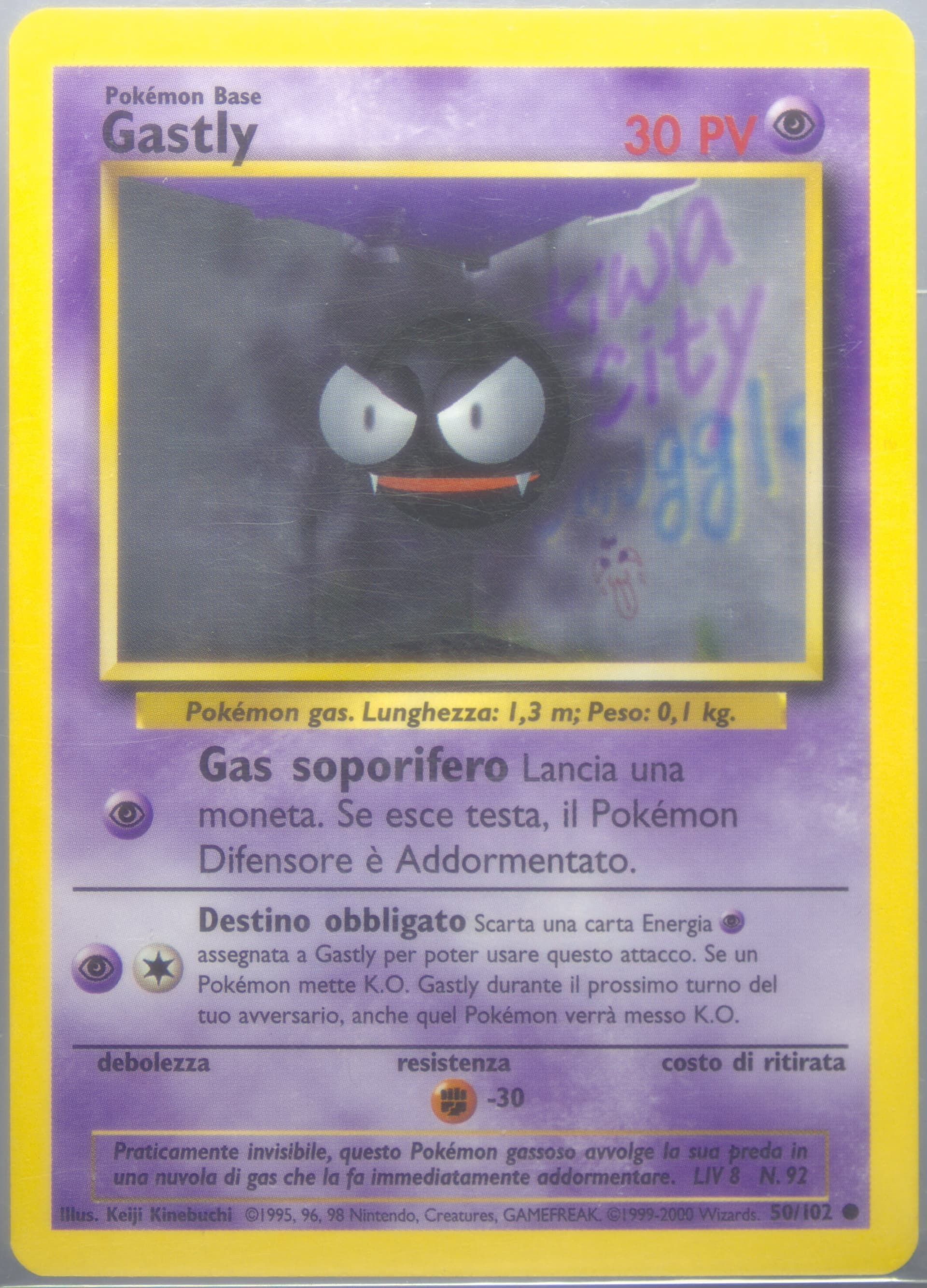 Gastly Italian (50) 2000 Pokemon Game
