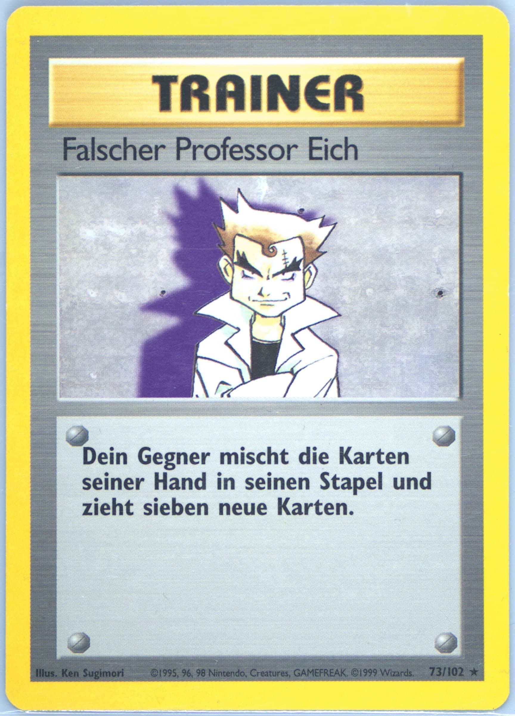 Falscher Professor Eich (73) 1999 Pokemon German