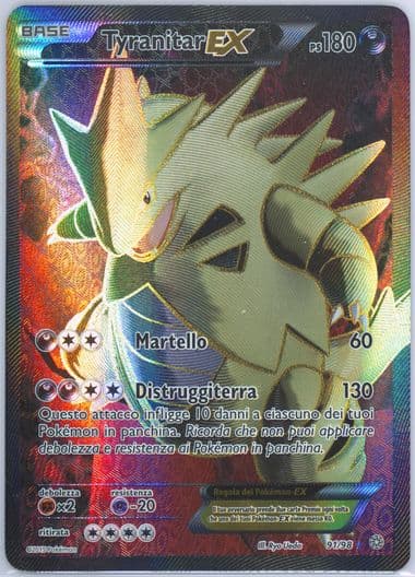 Full Art/Tyranitar EX Italian (91) 2015 Pokemon XY Ancient Origins