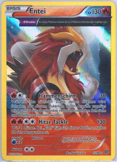 Entei-Holo German (15) 2015 Pokemon XY Ancient Origins