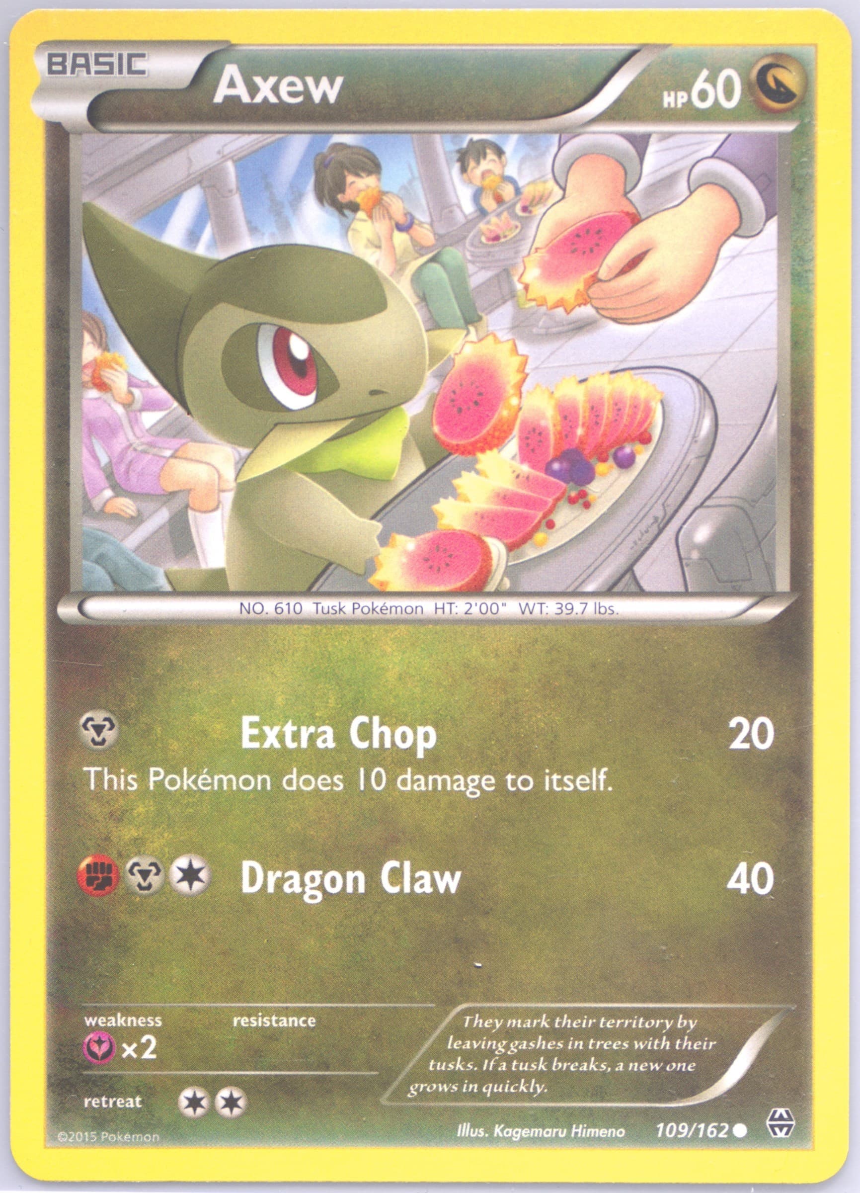 Axew (109) 2015 Pokemon XY Breakthrough