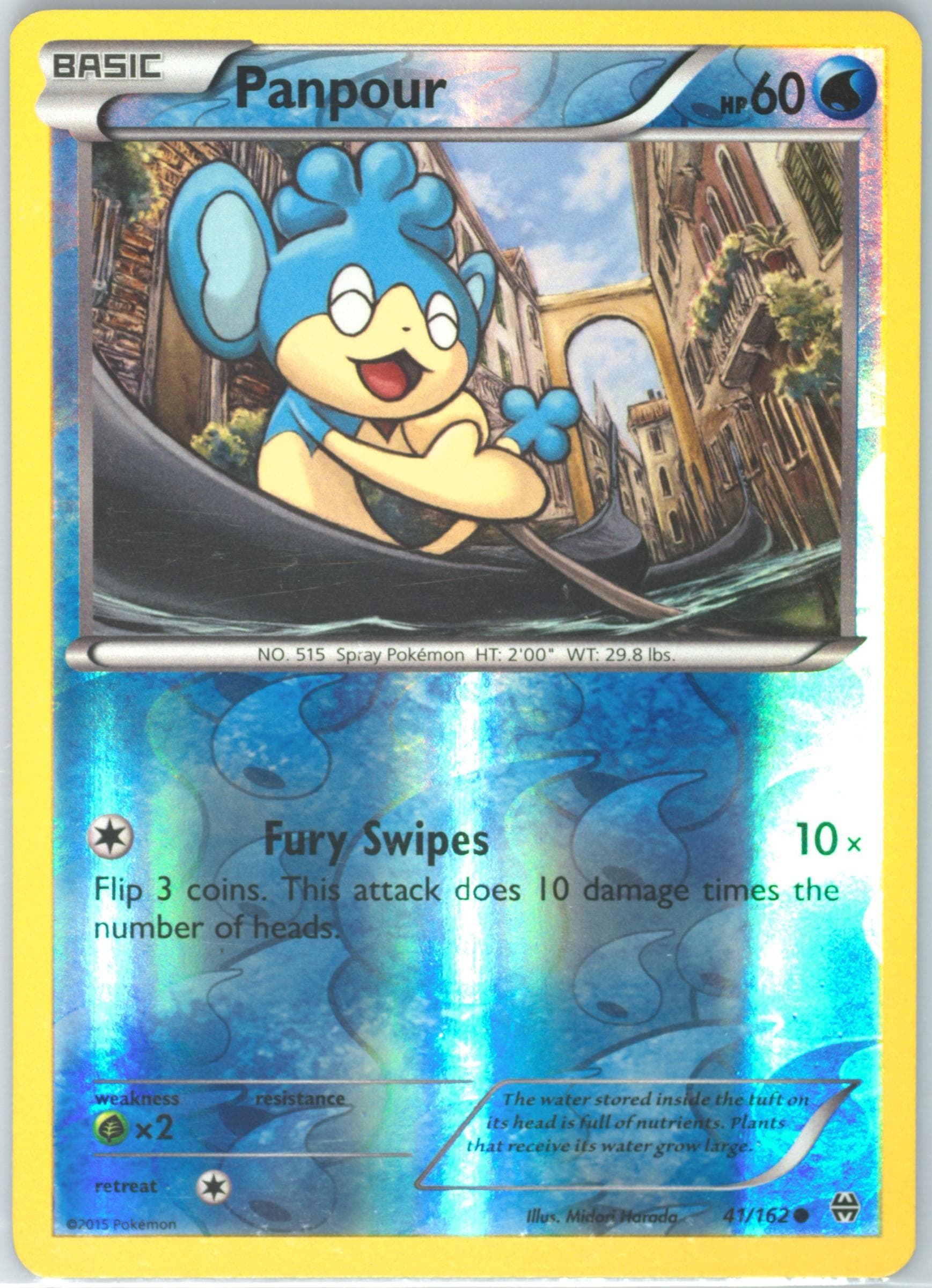 Panpour-Reverse Foil (41) 2015 Pokemon XY Breakthrough