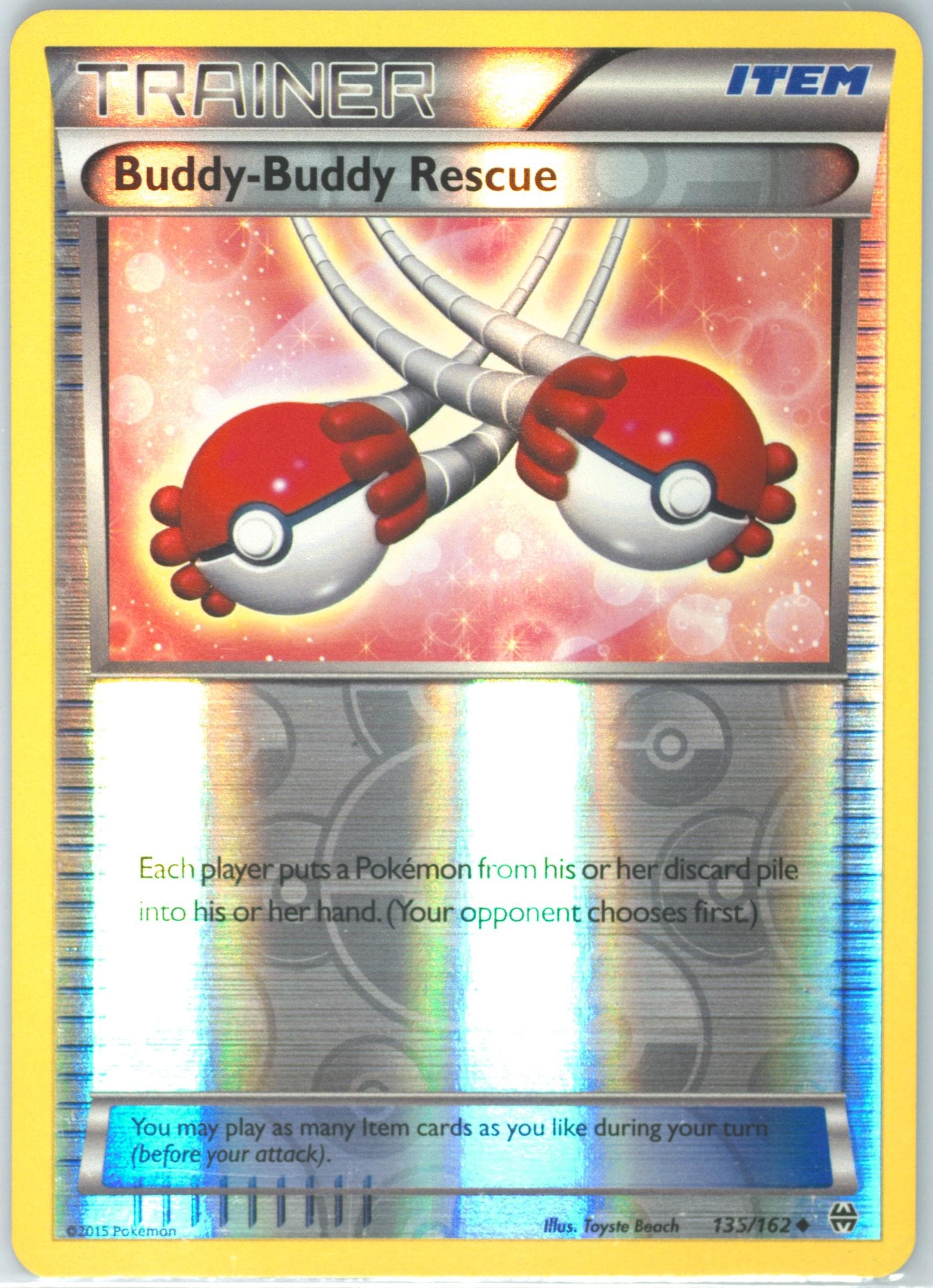 Buddy-Buddy Rescue-Reverse Foil (135) 2015 Pokemon XY Breakthrough