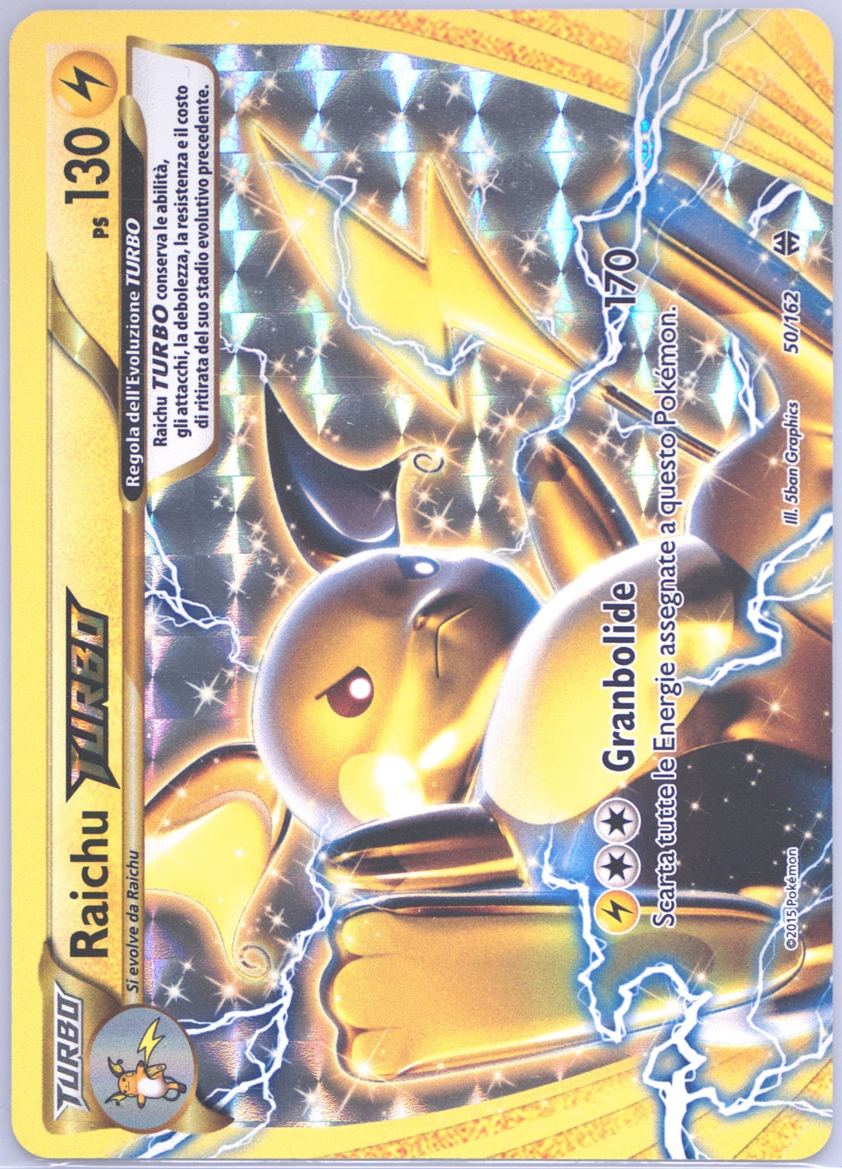 Raichu Turbo Italian (50) 2015 Pokemon XY Breakthrough