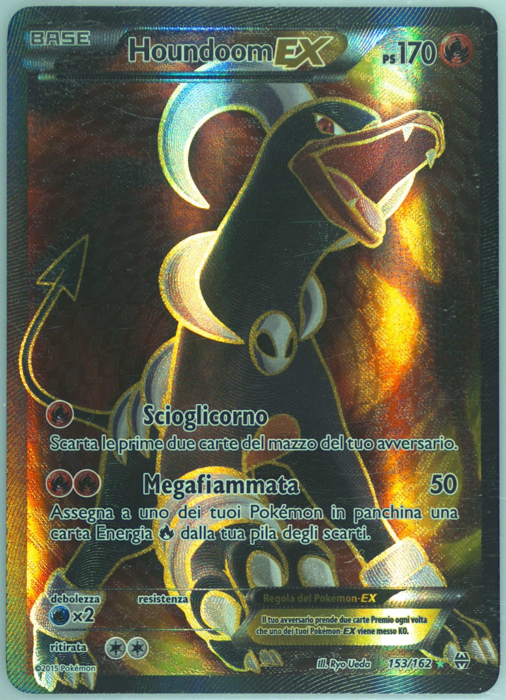 Full Art/Houndoom EX Italian (153) 2015 Pokemon XY Breakthrough