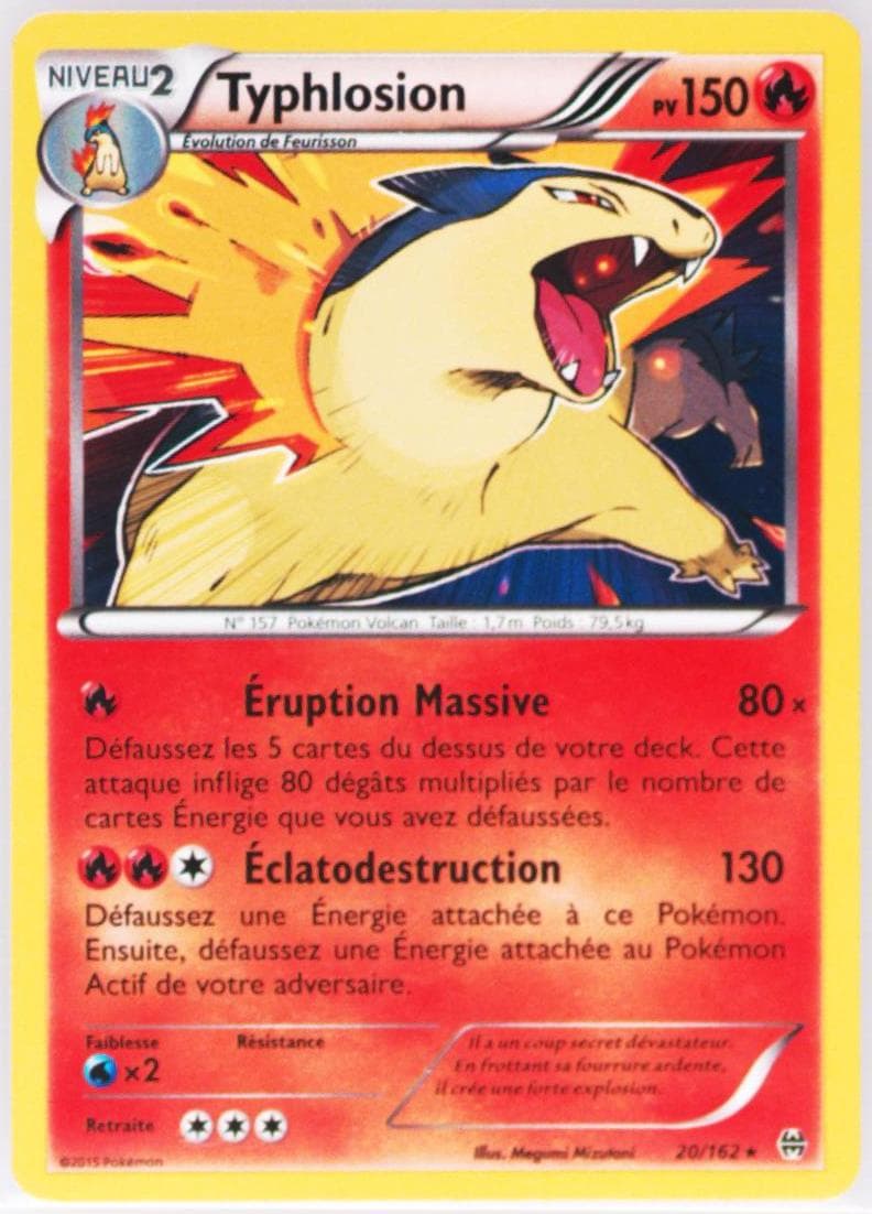 Typhlosion-Holo French (20) 2015 Pokemon XY Breakthrough