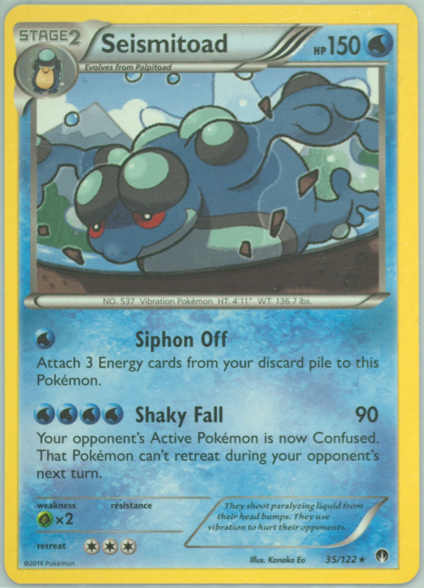 Seismitoad (35) 2016 Pokemon XY Breakpoint