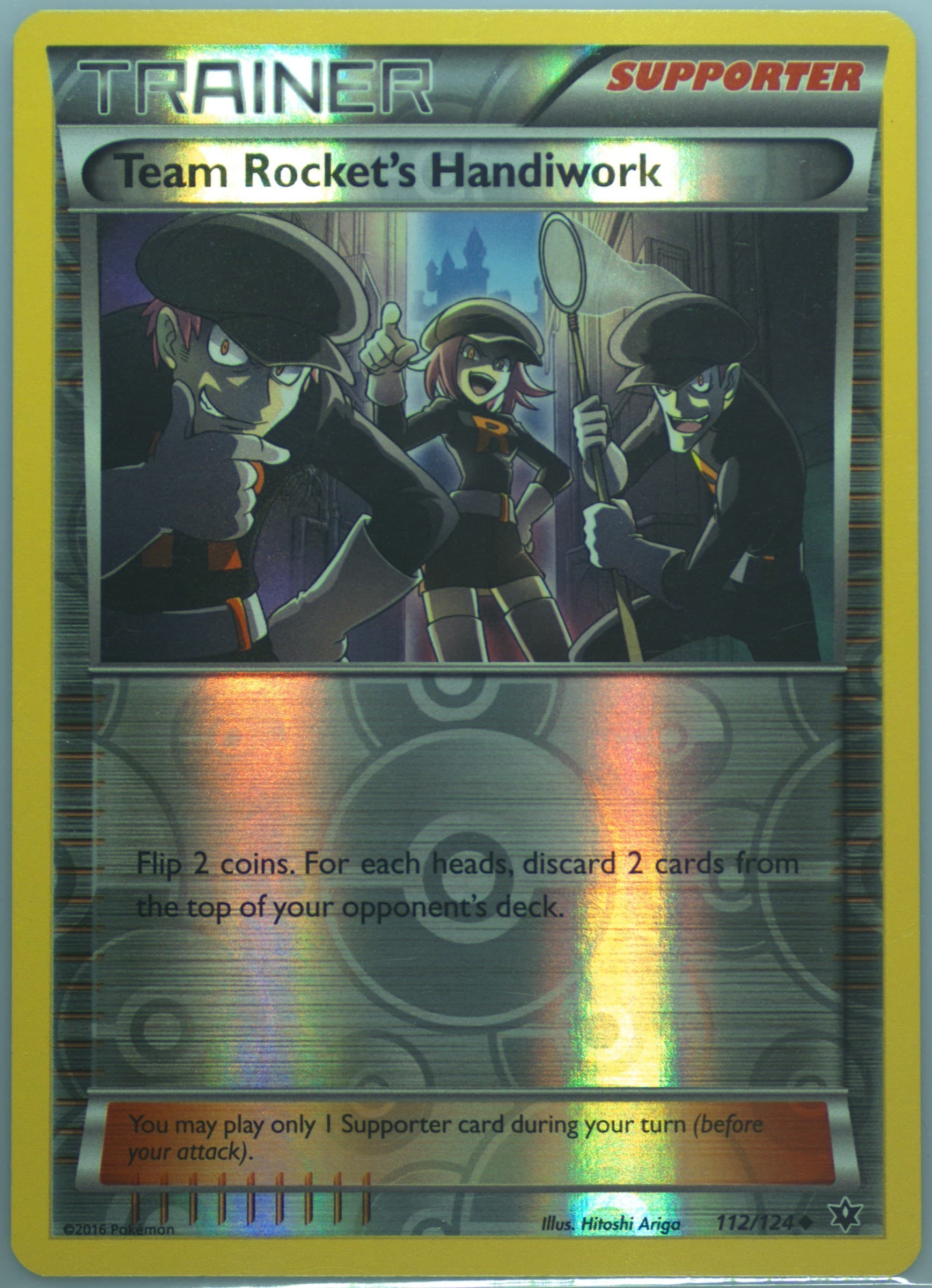 Team Rocket's Handiwork-Reverse Foil (112) 2016 Pokemon XY Fates Collide