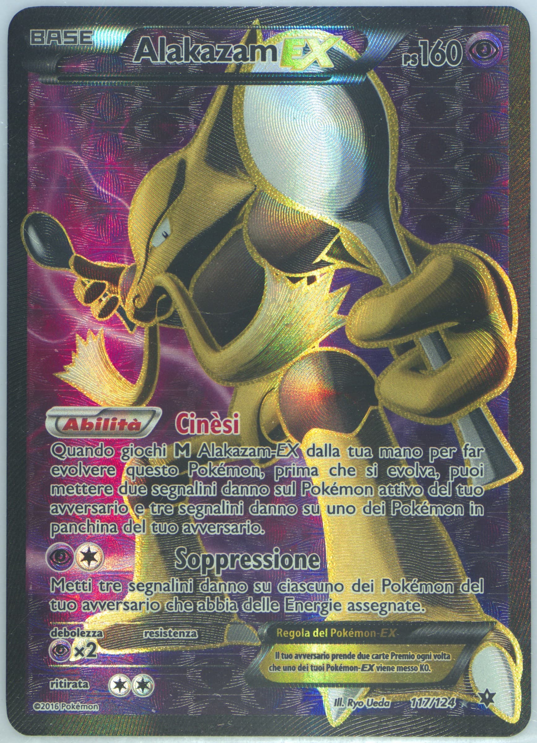 Full Art/Alakazam EX Italian (117) 2016 Pokemon XY Fates Collide