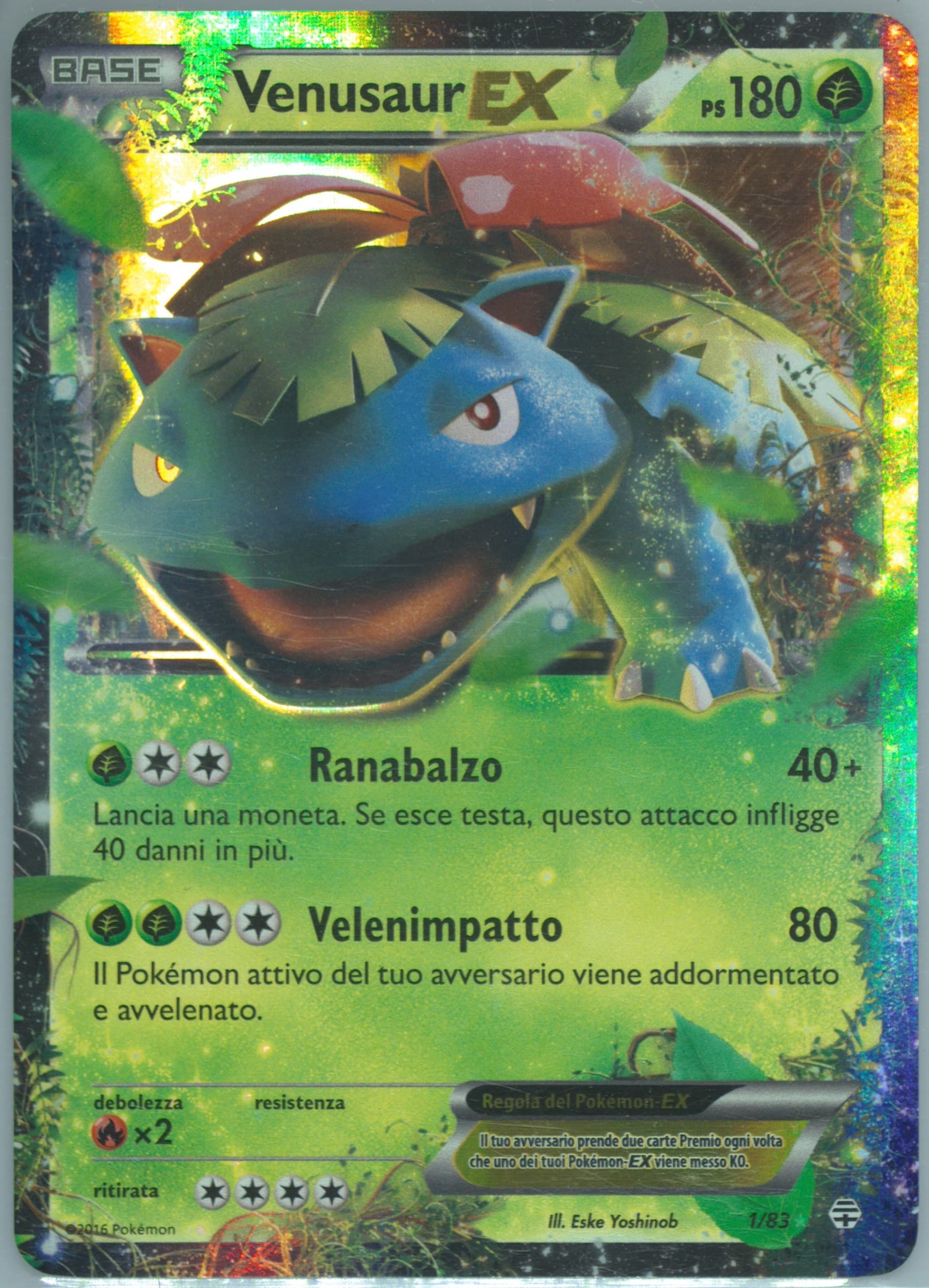 Venusaur EX Italian (1) 2016 Pokemon XY Generations