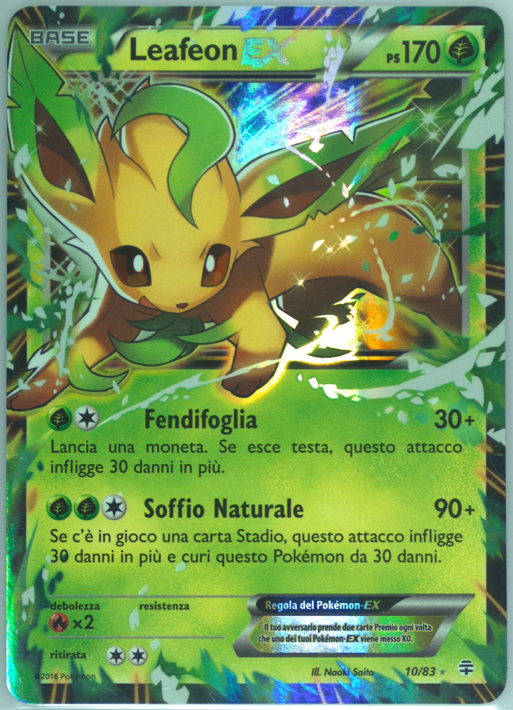 Leafeon EX Italian (10) 2016 Pokemon XY Generations