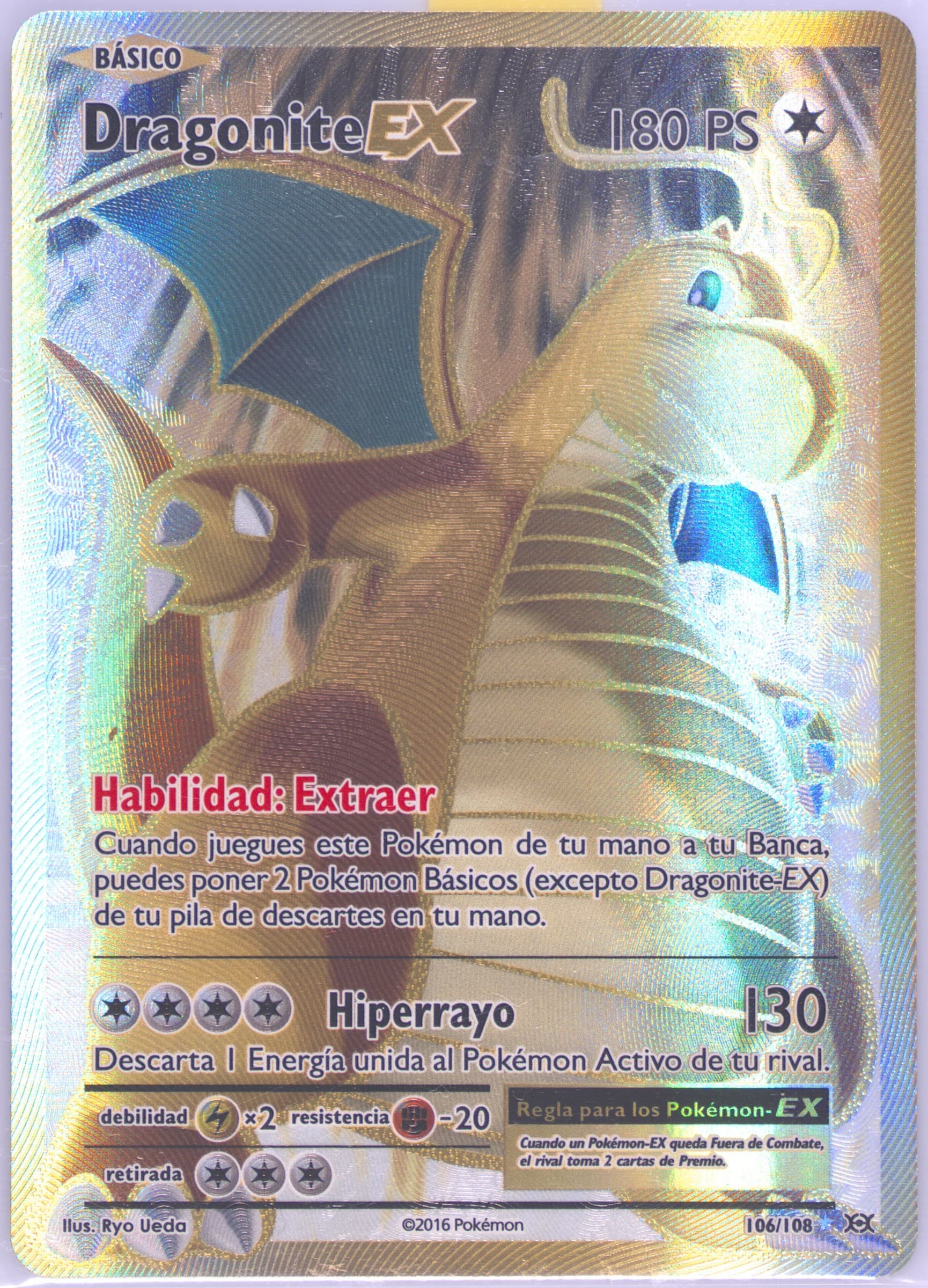 Full Art/Dragonite EX Spanish (106) 2016 Pokemon XY Evolutions