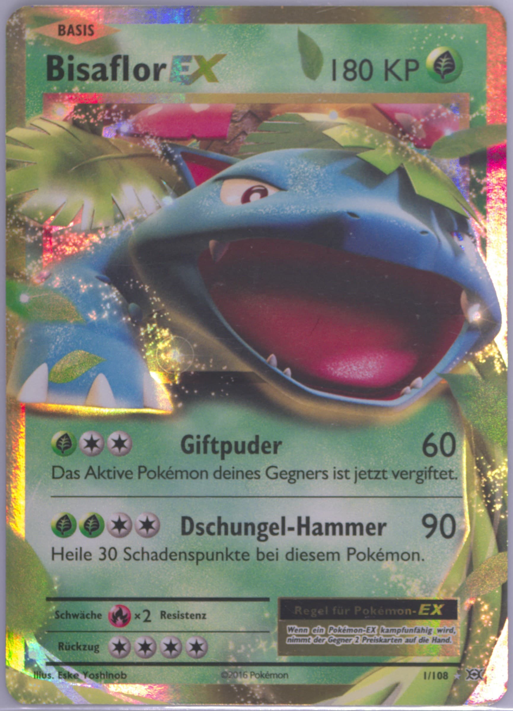 Bisaflor EX German (1) 2016 Pokemon XY Evolutions