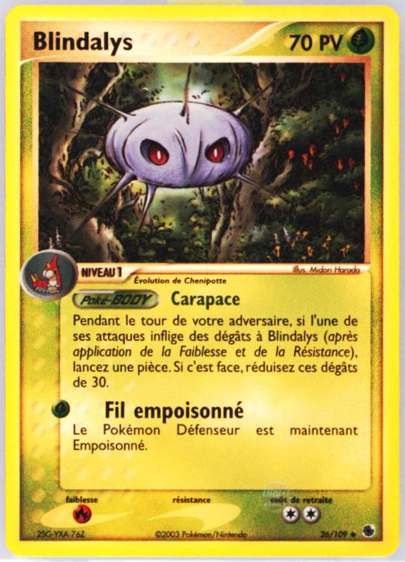 Blindalys-Reverse Foil French (26) 2003 Pokemon EX Ruby & Sapphire