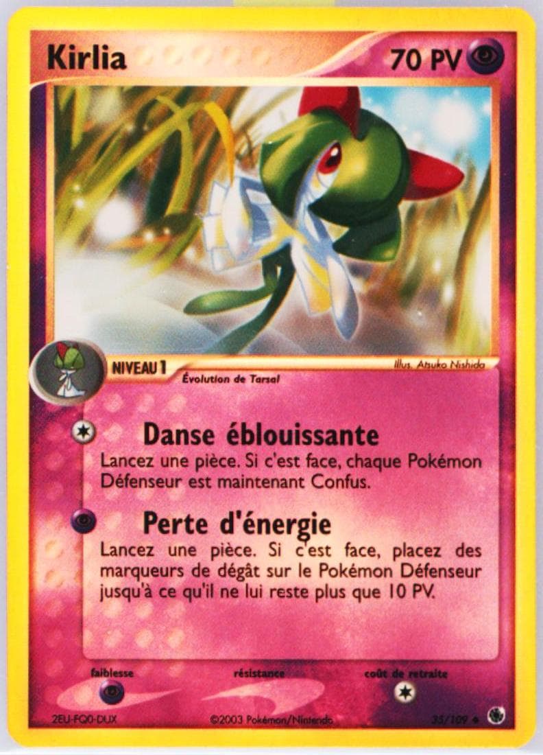 Kirlia-Reverse Foil French (35) 2003 Pokemon EX Ruby & Sapphire