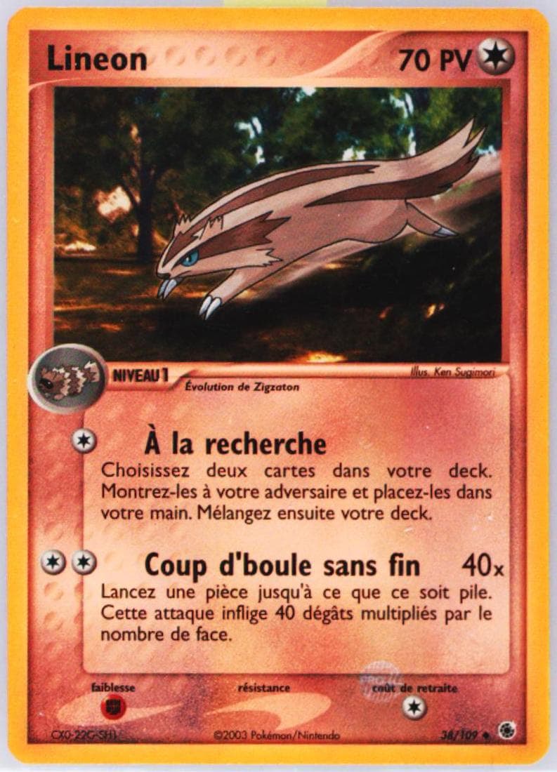 Lineon-Reverse Foil French (38) 2003 Pokemon EX Ruby & Sapphire
