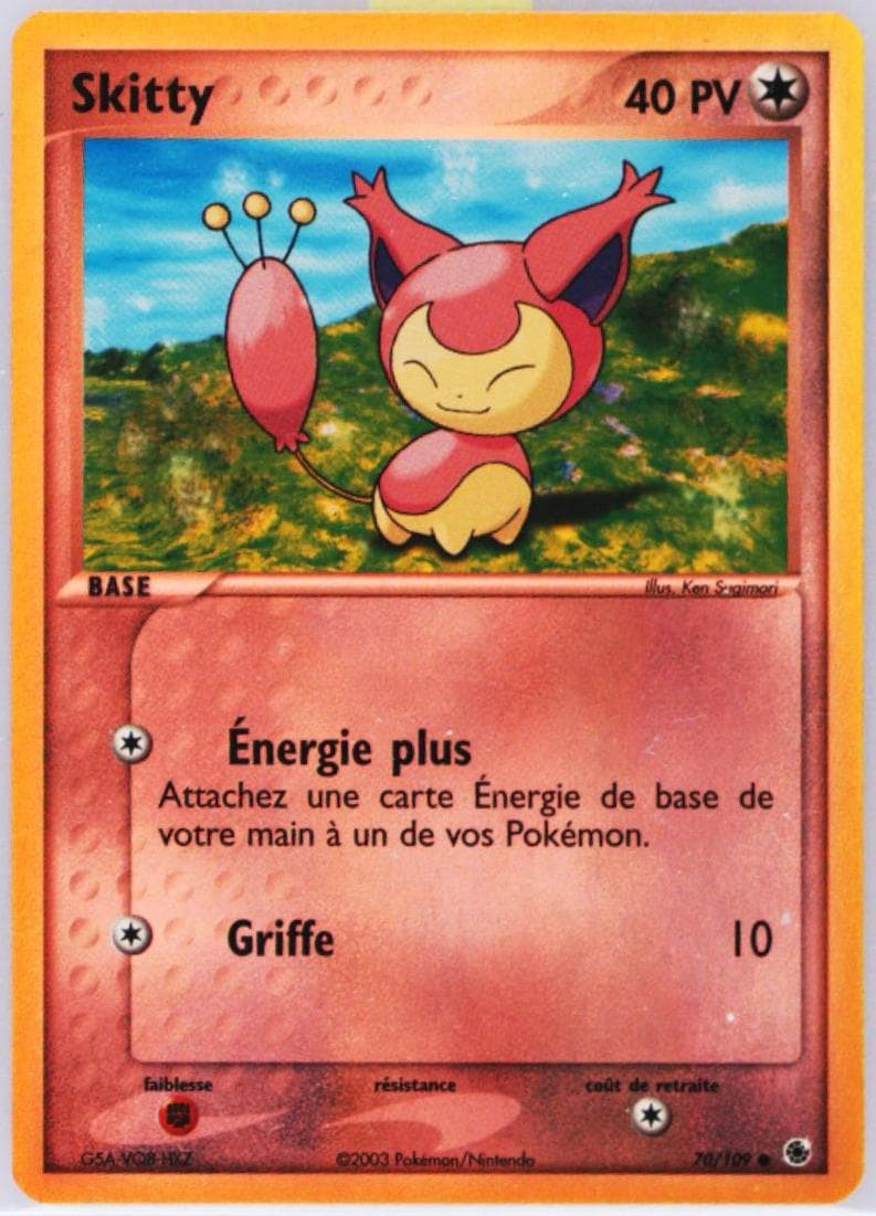 Skitty-Reverse Foil French (70) 2003 Pokemon EX Ruby & Sapphire