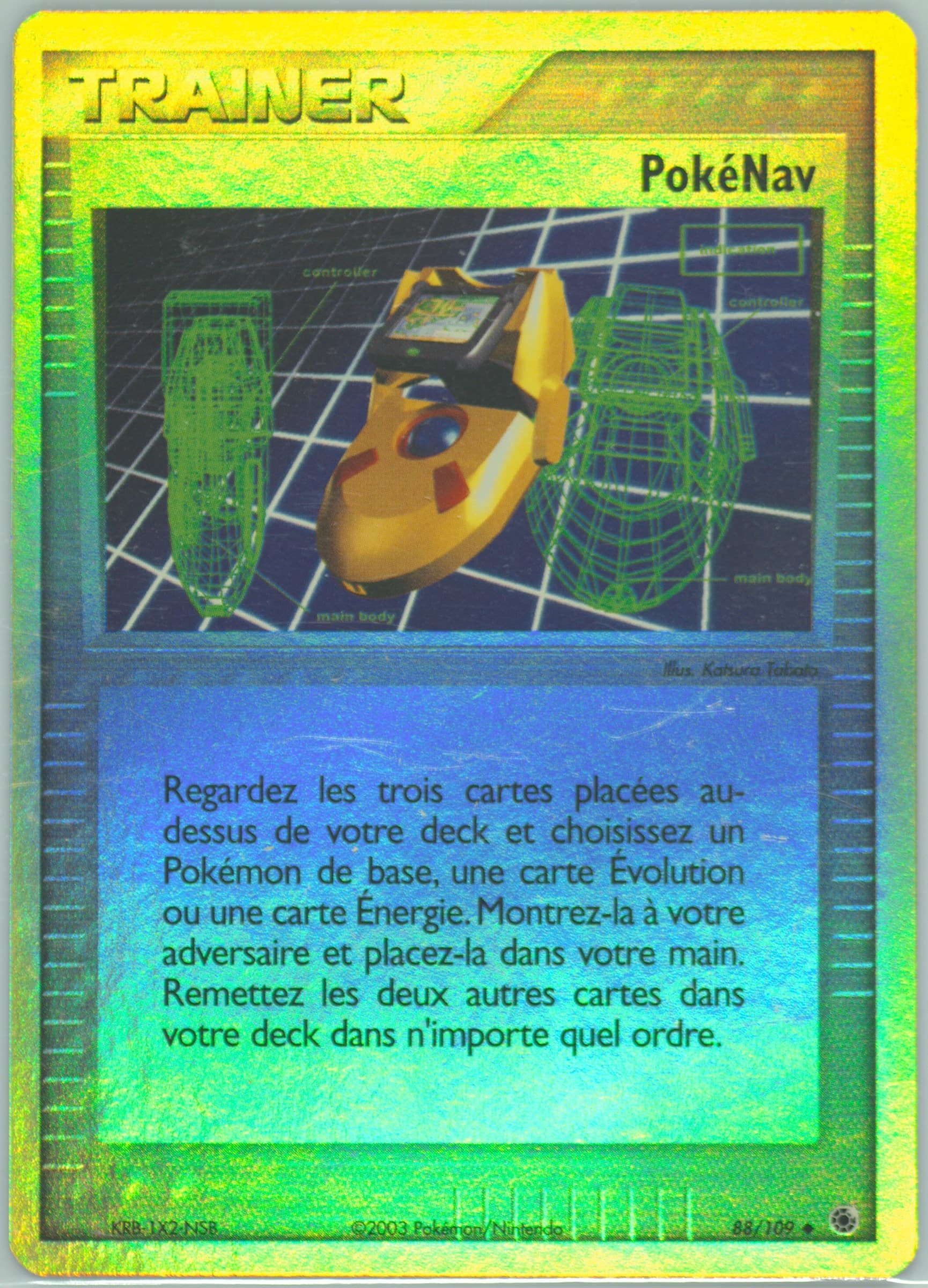 Pokenav-Reverse Foil French (88) 2003 Pokemon EX Ruby & Sapphire