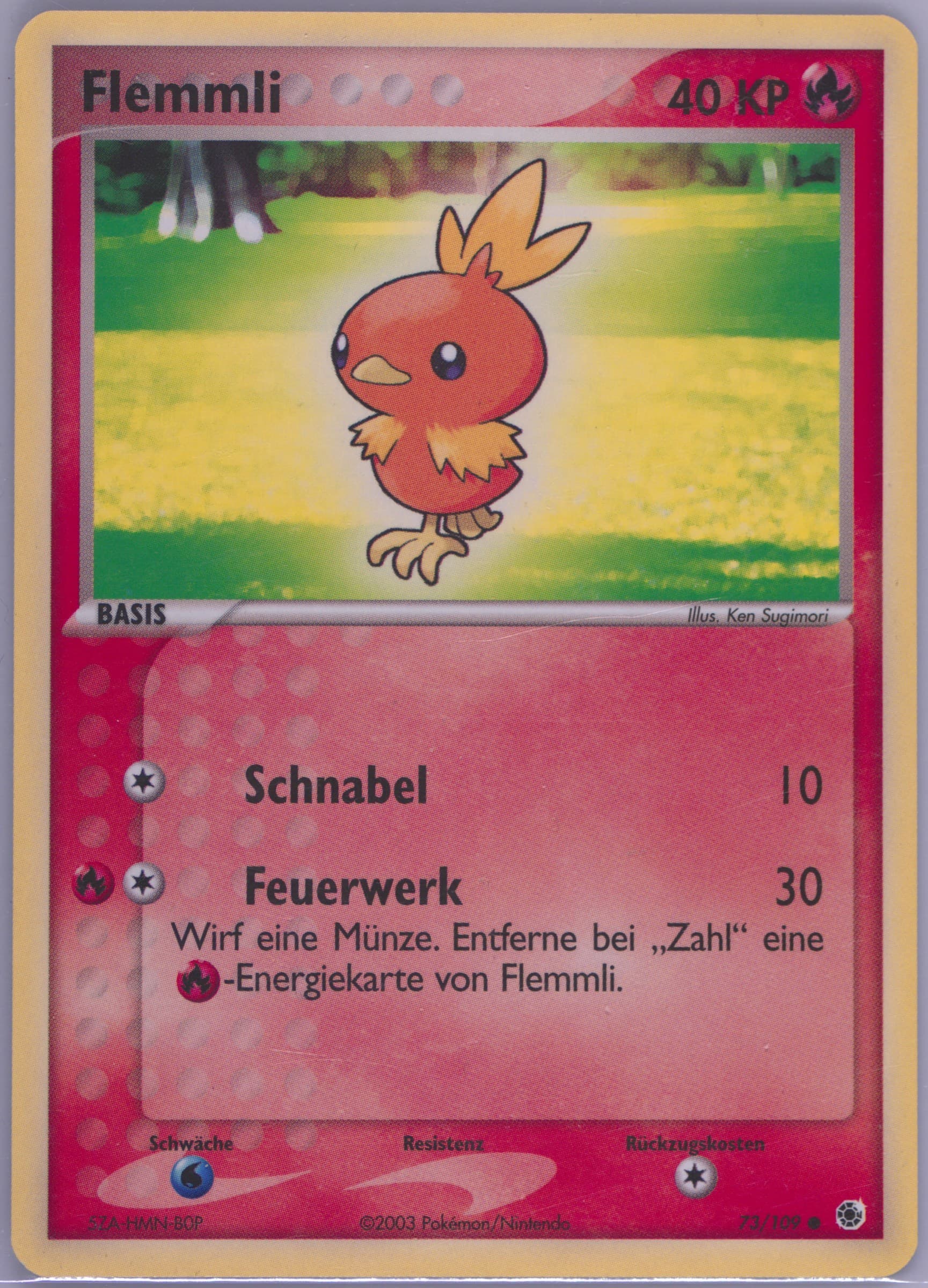 Flemmli (73) 2004 Pokemon German EX Ruby & Sapphire