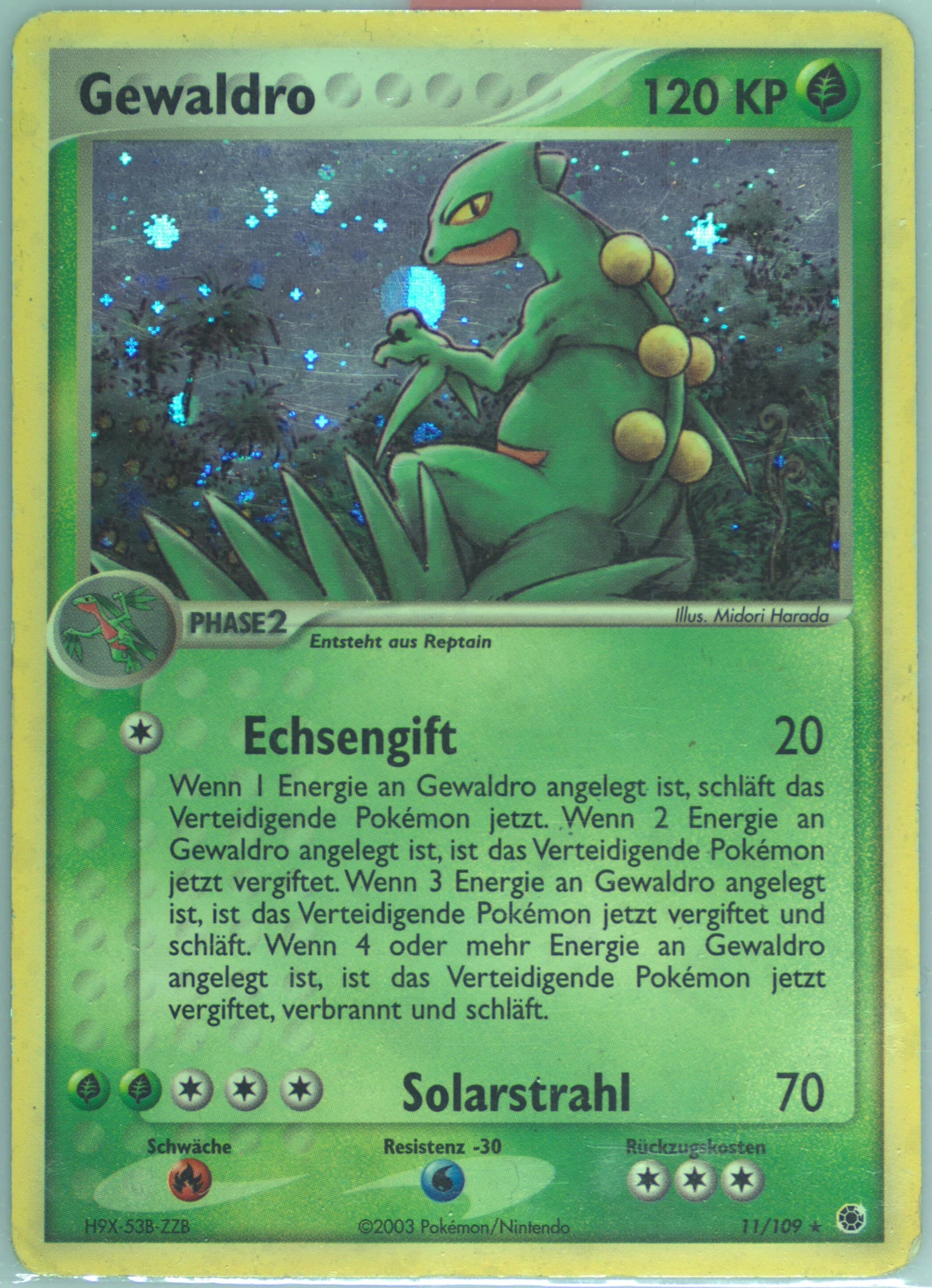 Gewaldro-Reverse Foil (11) 2004 Pokemon German EX Ruby & Sapphire