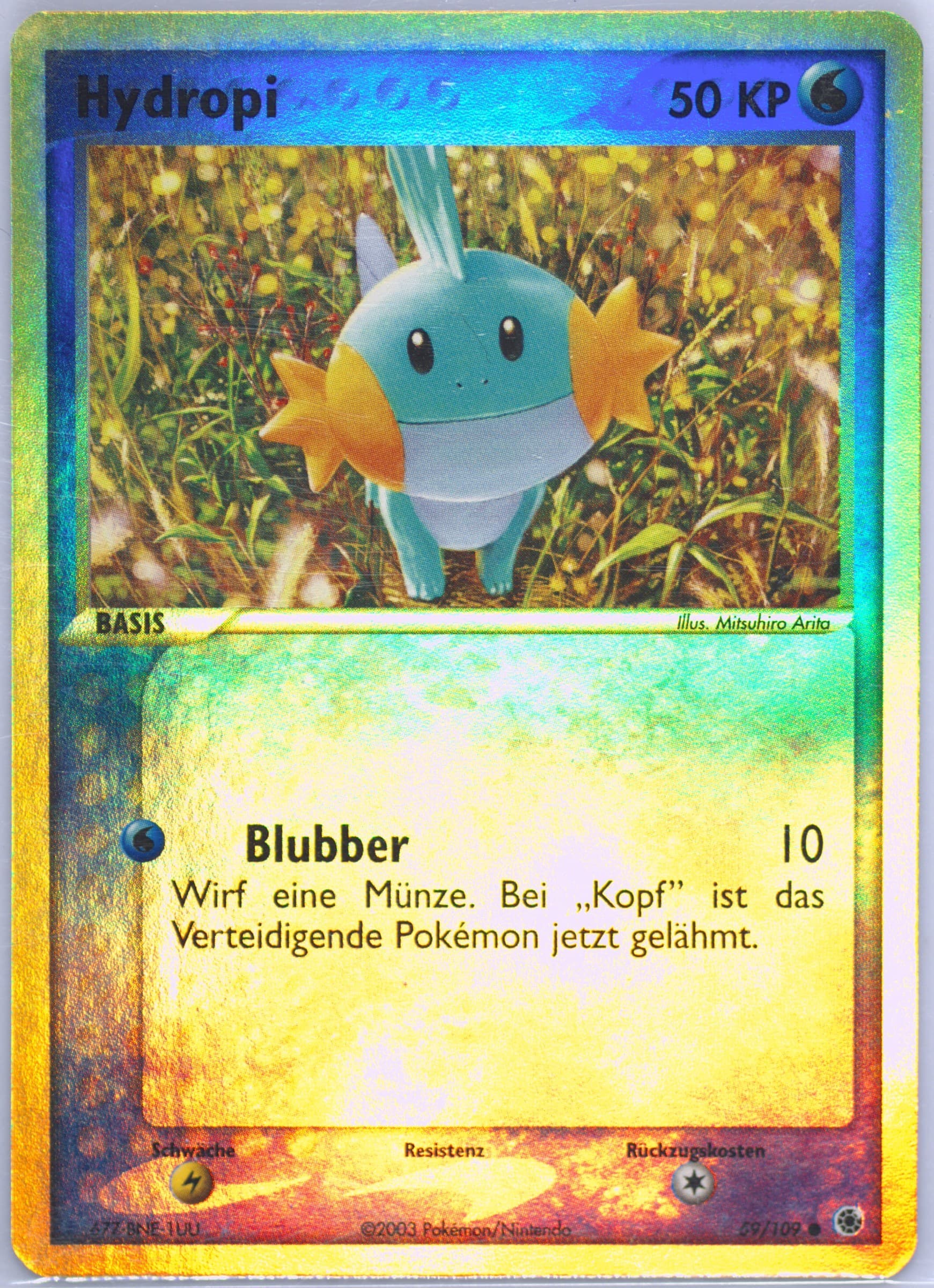 Hydropi-Reverse Foil (59) 2004 Pokemon German EX Ruby & Sapphire