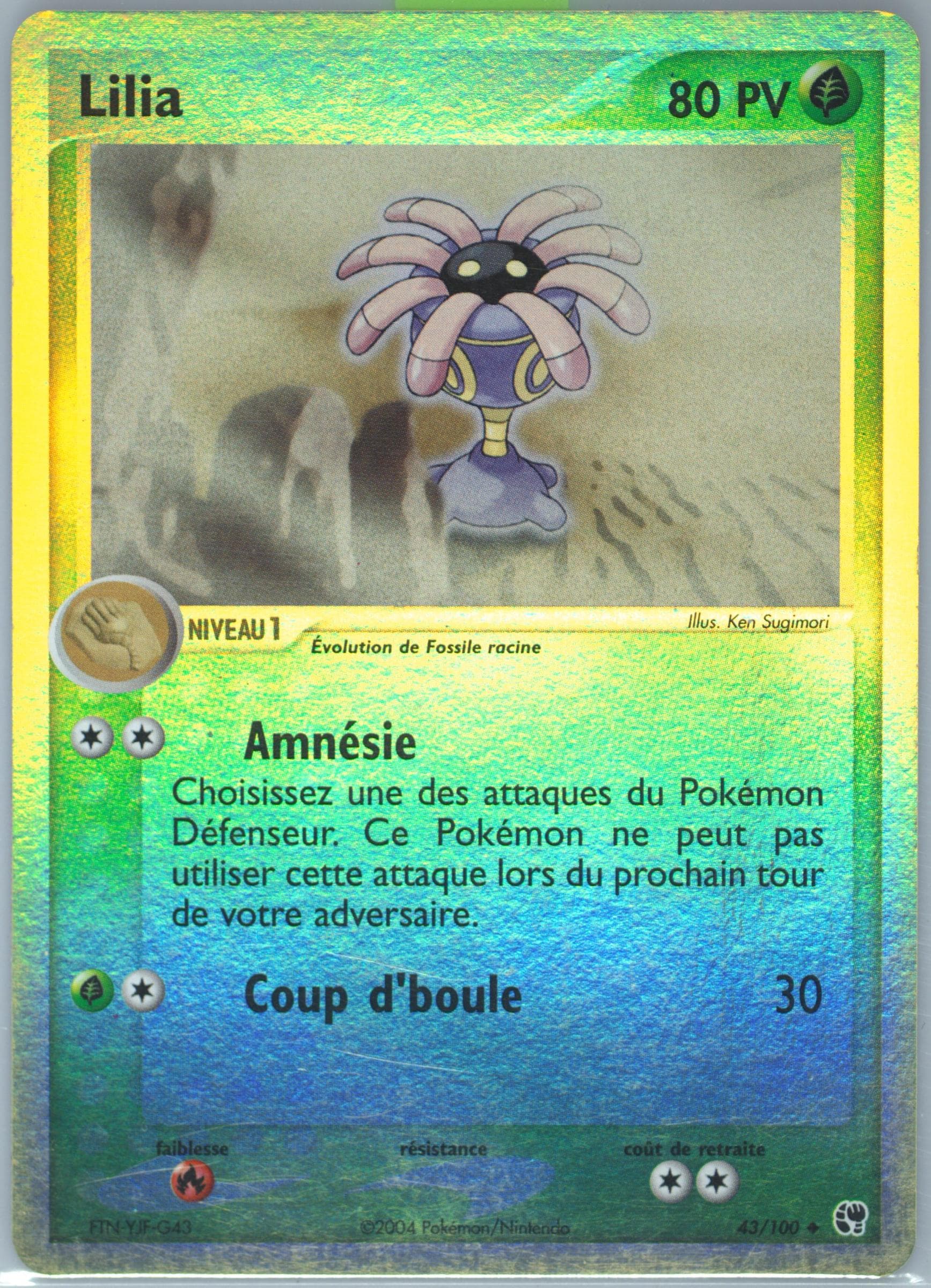 Lilia-Reverse Foil (43) 2004 Pokemon French EX Sandstorm