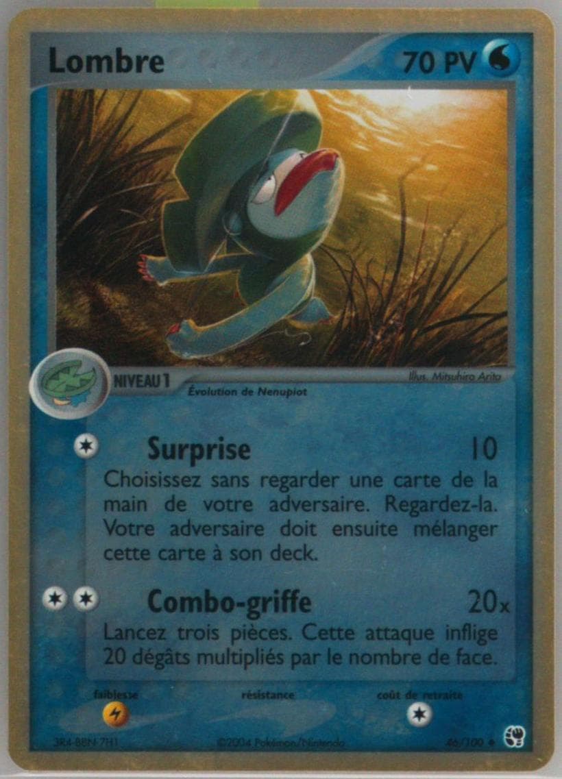 Lombre-Reverse Foil (46) 2004 Pokemon French EX Sandstorm