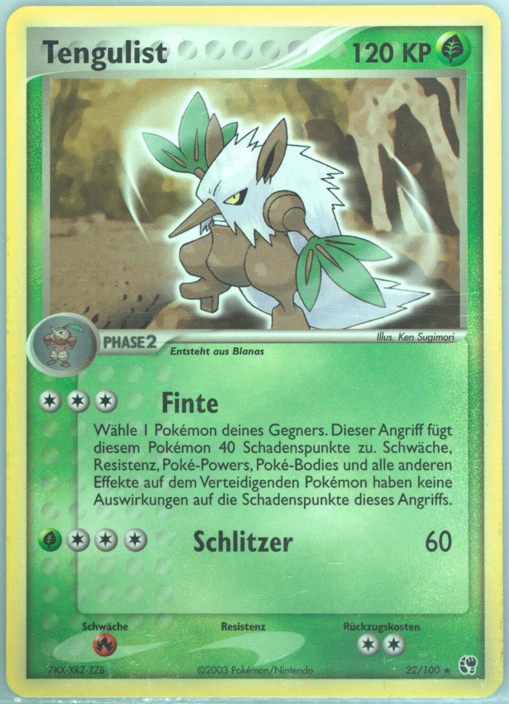 Tengulist (22) 2004 Pokemon German EX Sandstorm