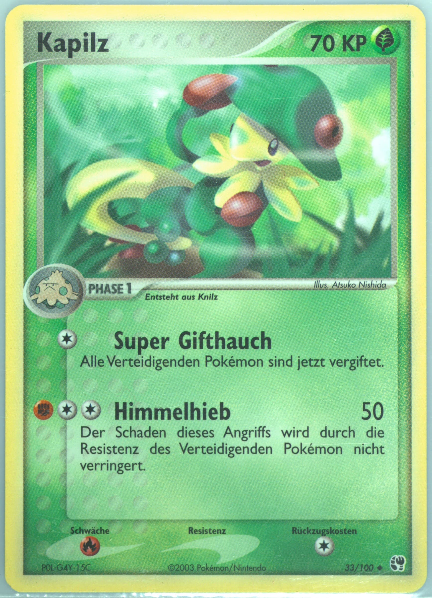 Kapilz (33) 2004 Pokemon German EX Sandstorm