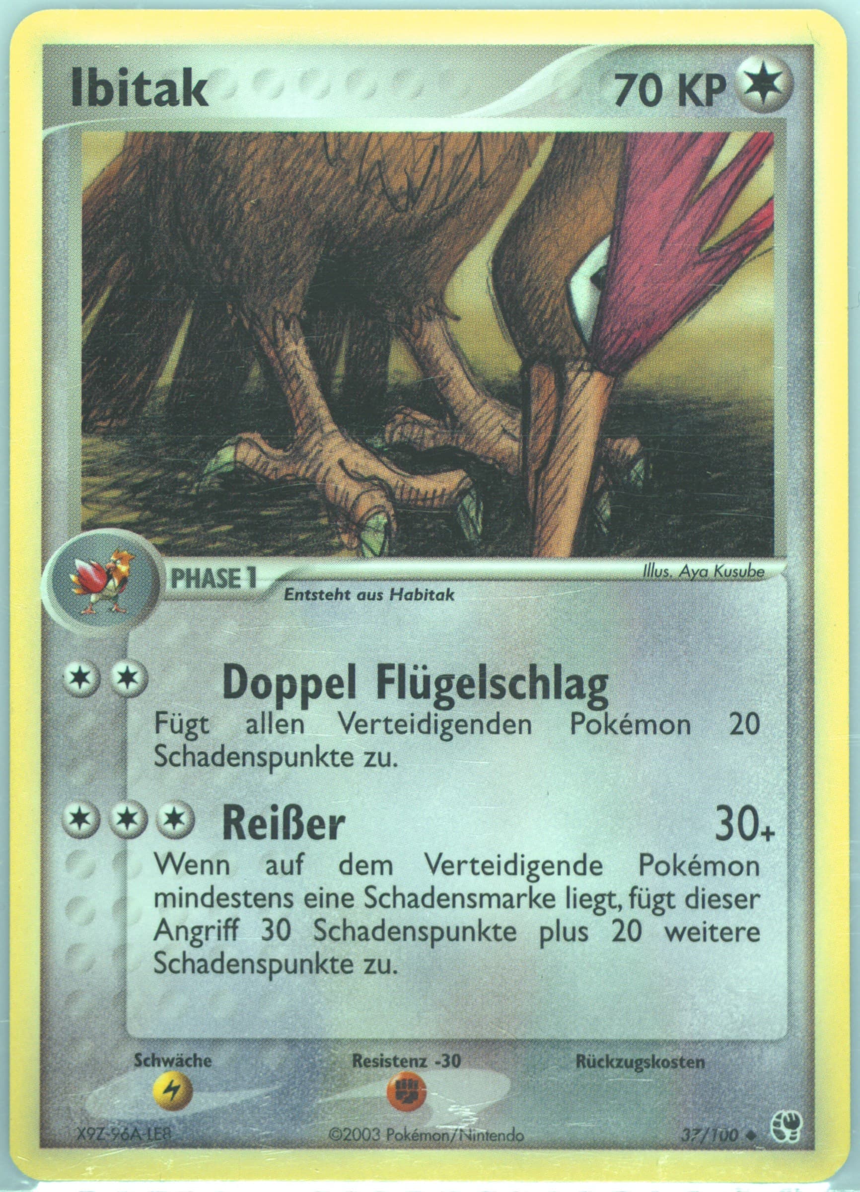 Ibitak (37) 2004 Pokemon German EX Sandstorm