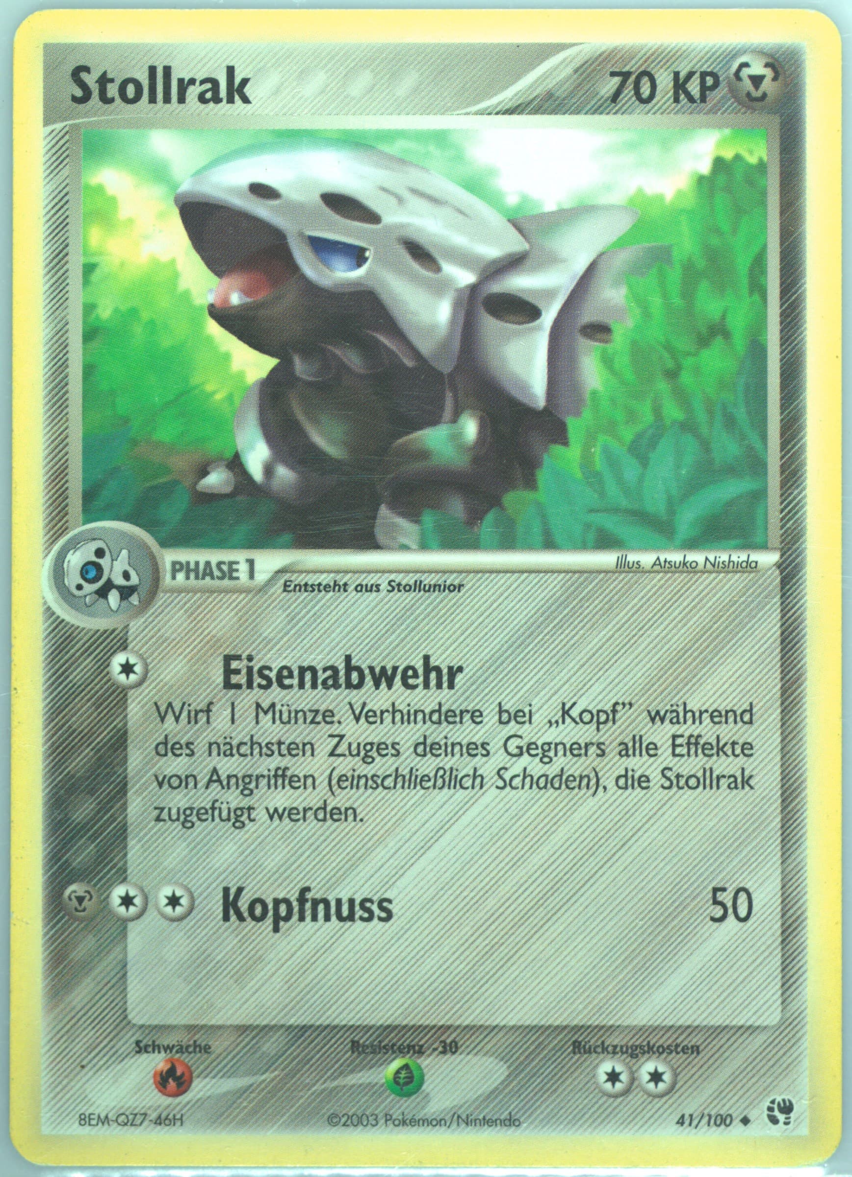 Stollrak (41) 2004 Pokemon German EX Sandstorm