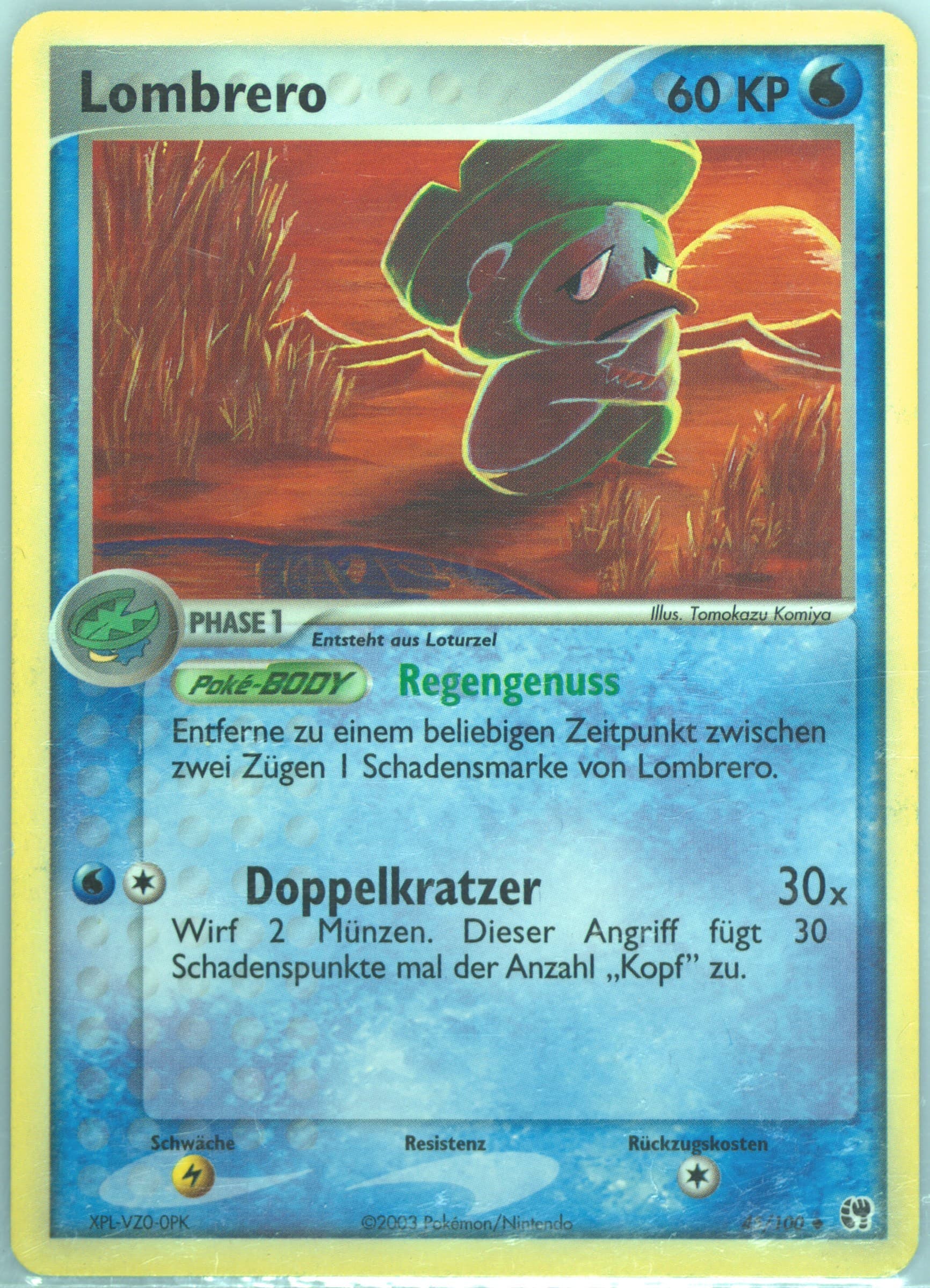 Lombrero (45) 2004 Pokemon German EX Sandstorm