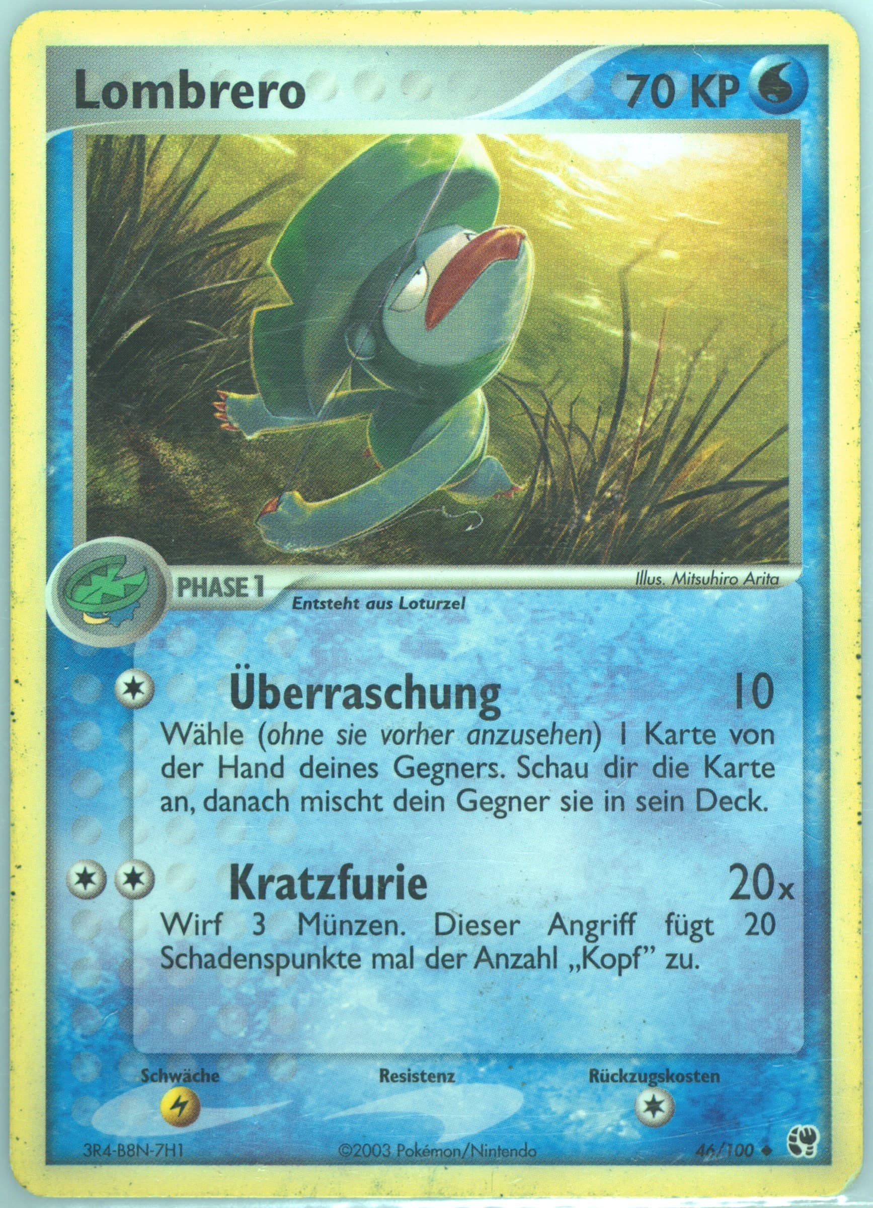 Lombrero (46) 2004 Pokemon German EX Sandstorm