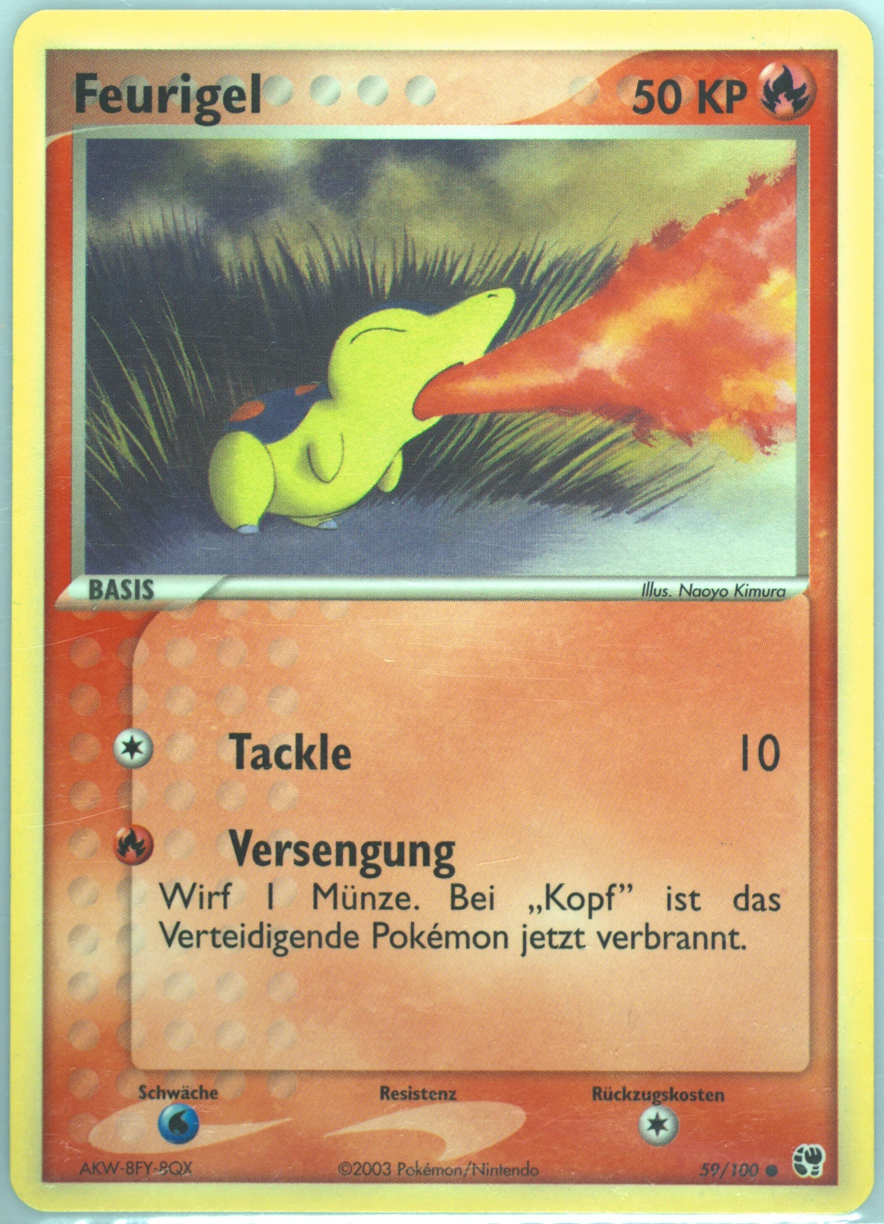 Feurigel (59) 2004 Pokemon German EX Sandstorm