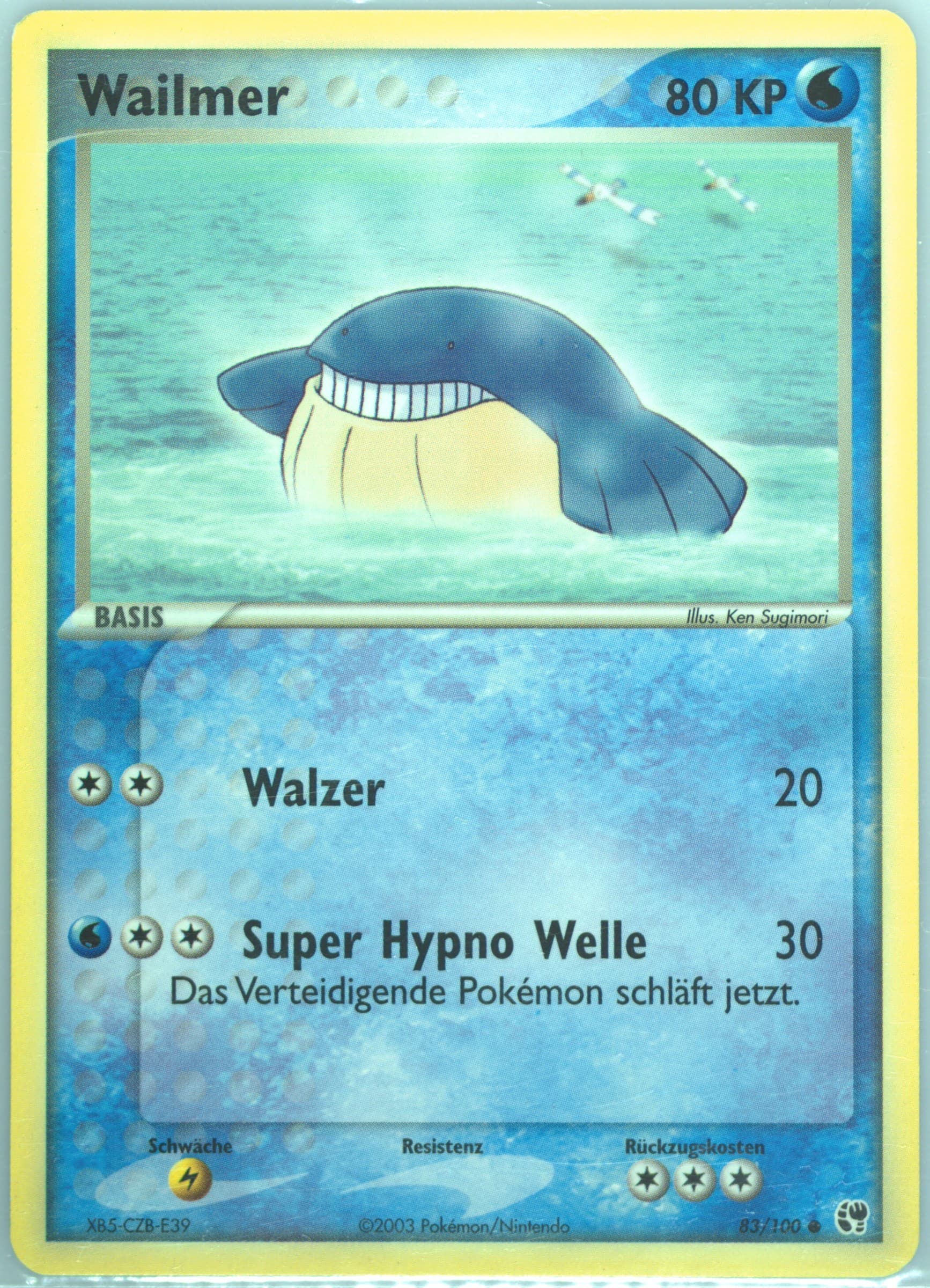 Wailmer (83) 2004 Pokemon German EX Sandstorm
