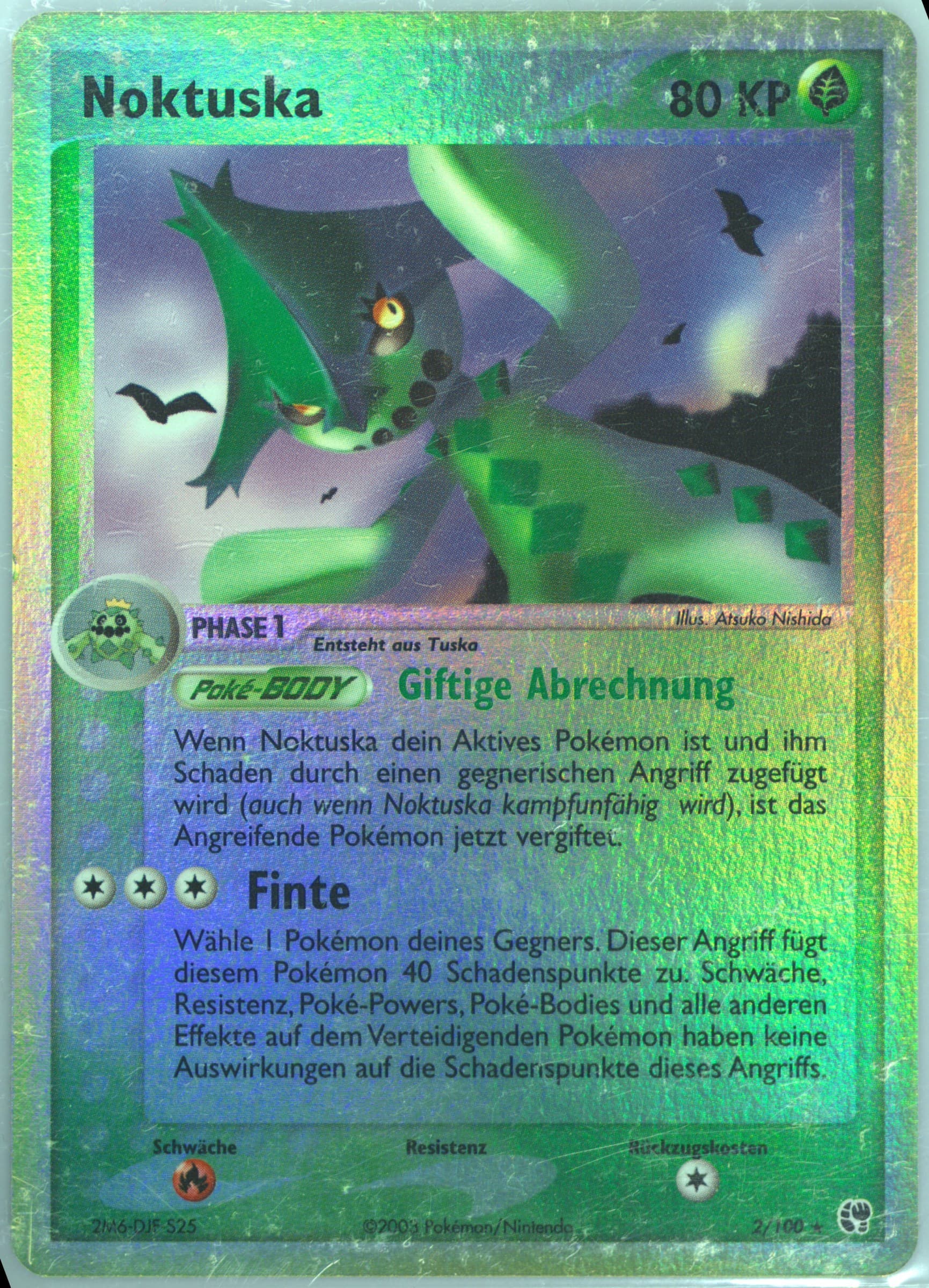 Noktuska-Reverse Foil (2) 2004 Pokemon German EX Sandstorm