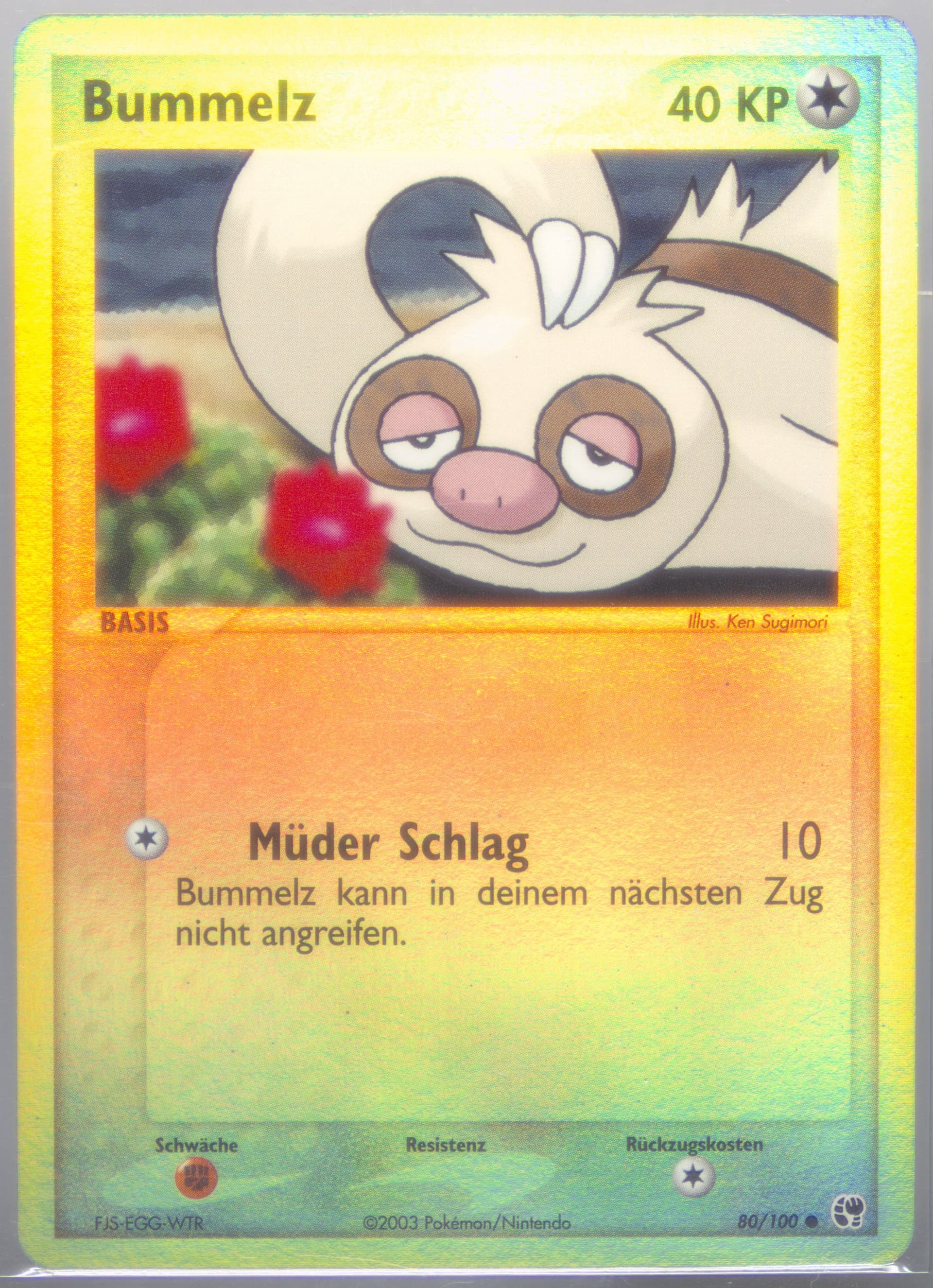 Bummelz-Reverse Foil (80) 2004 Pokemon German EX Sandstorm