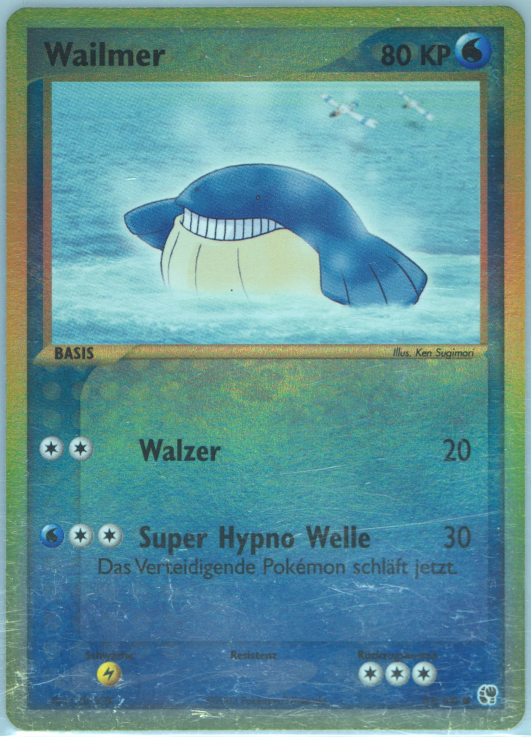 Wailmer-Reverse Foil (83) 2004 Pokemon German EX Sandstorm